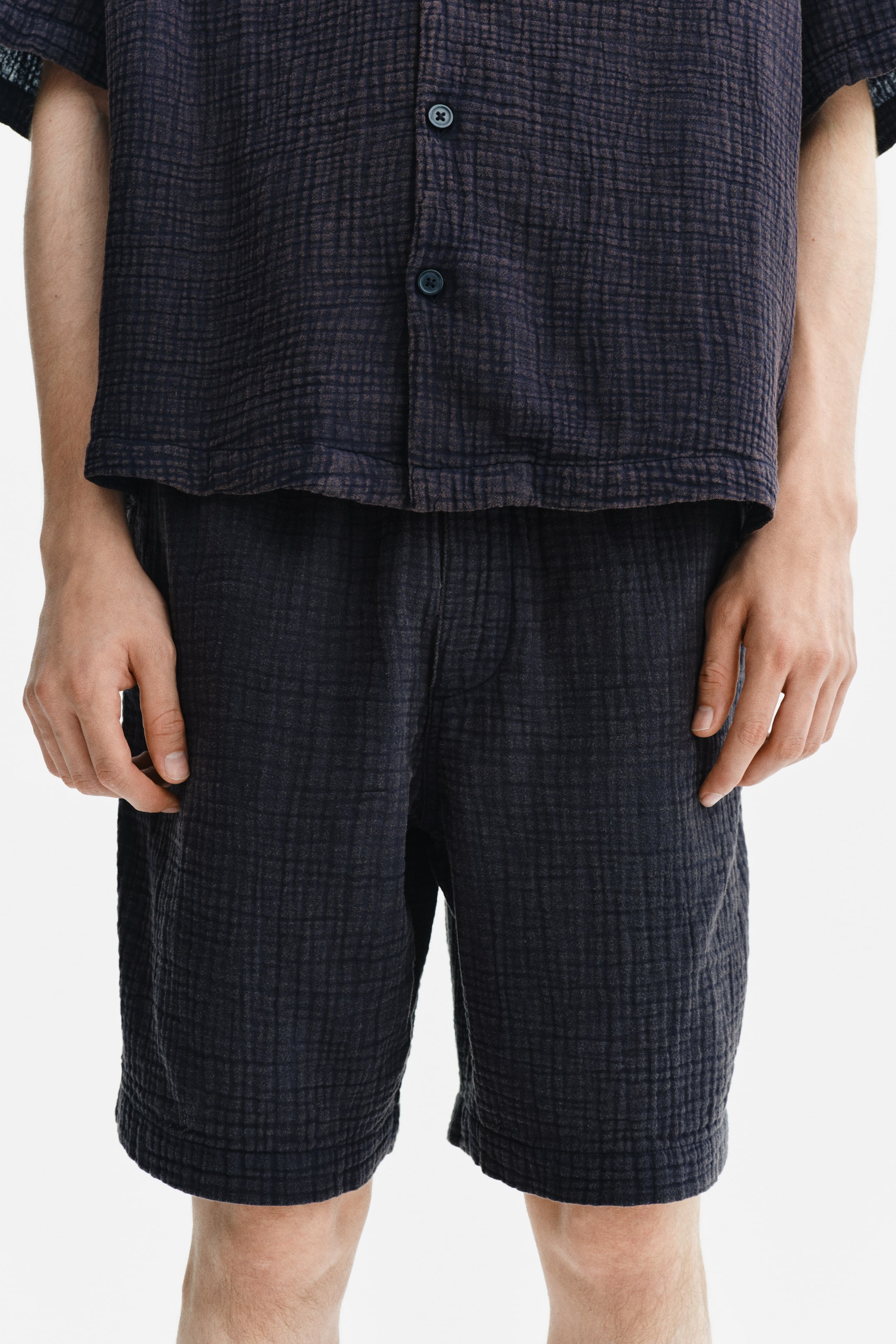 Relaxed-Fit Muslin Shorts