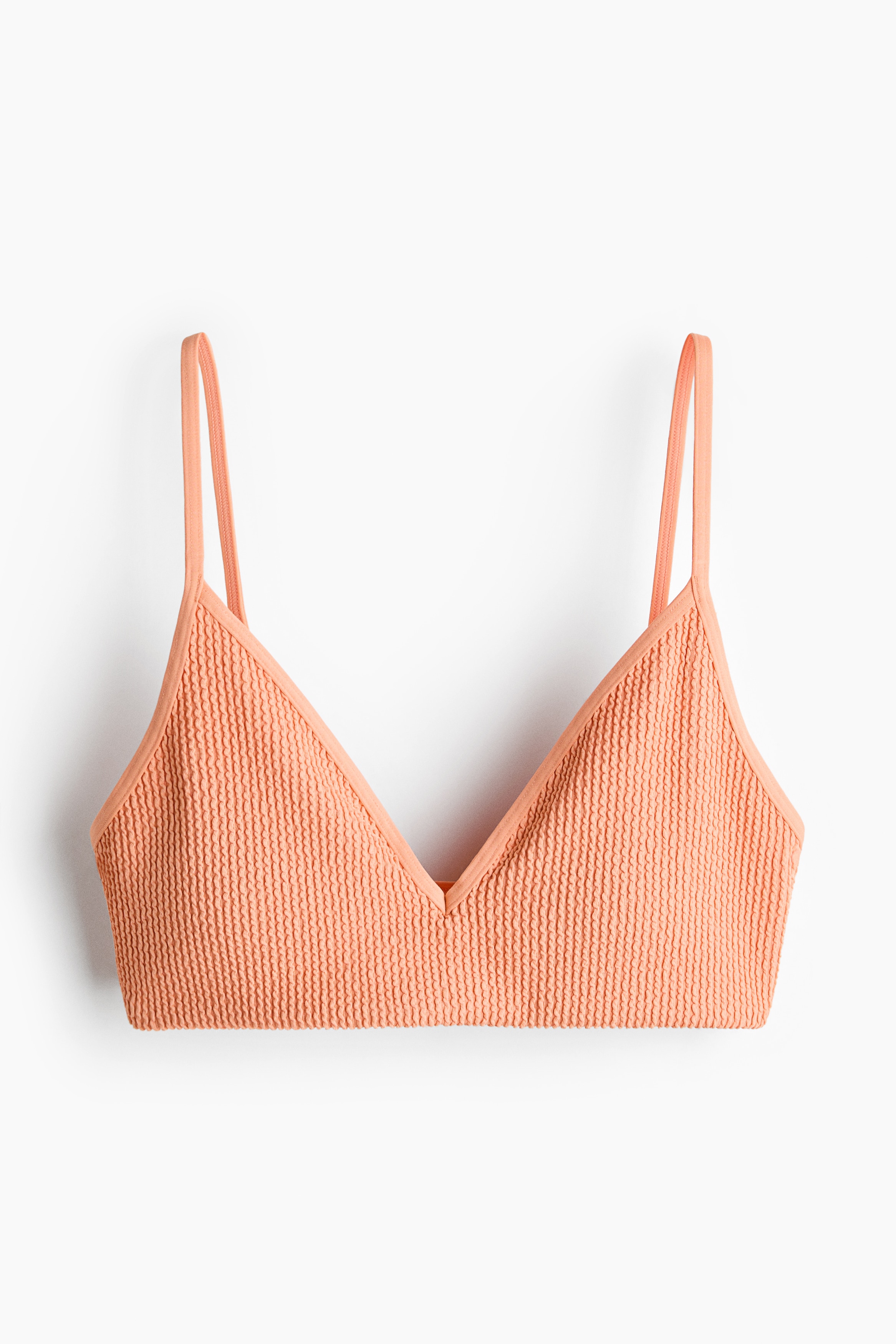 Wattiertes Bikinitop - Hellorange