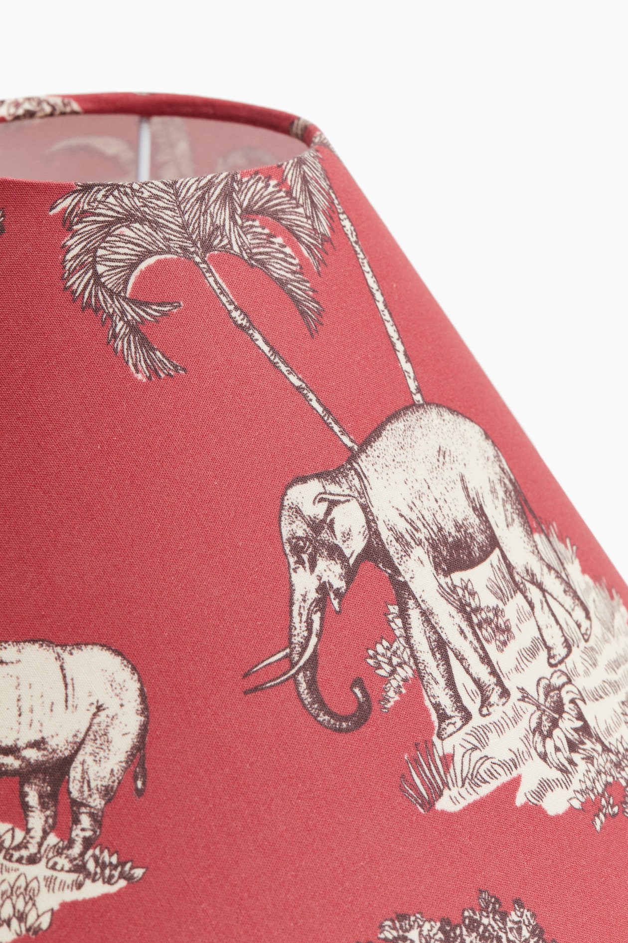 Printed Cotton Canvas Lampshade Red Safari Animals Home All H M GB printed-cotton-canvas-lampshade-red-safari-animals-home-all-h-m-gb
