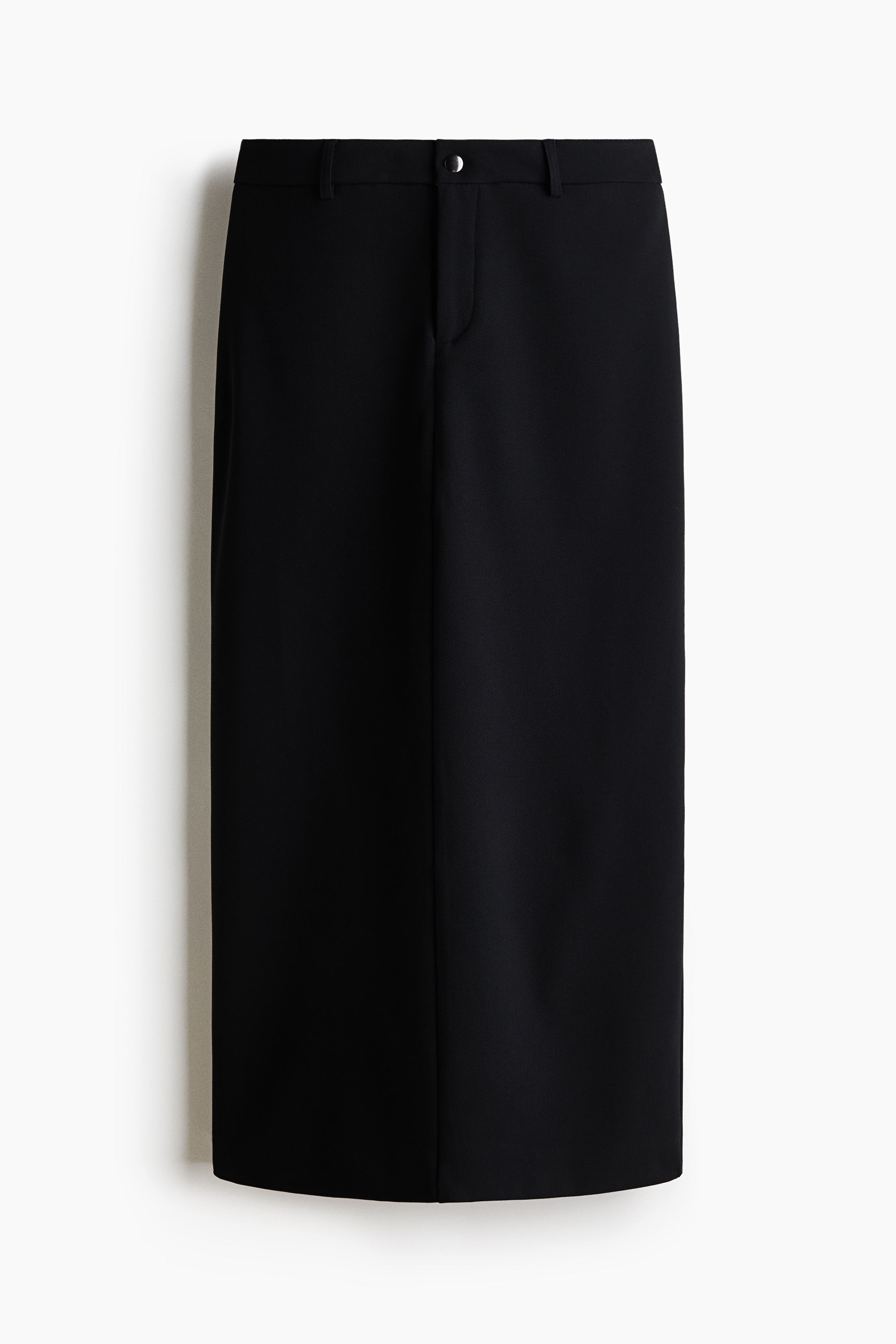 Twill Pencil Skirt - Black