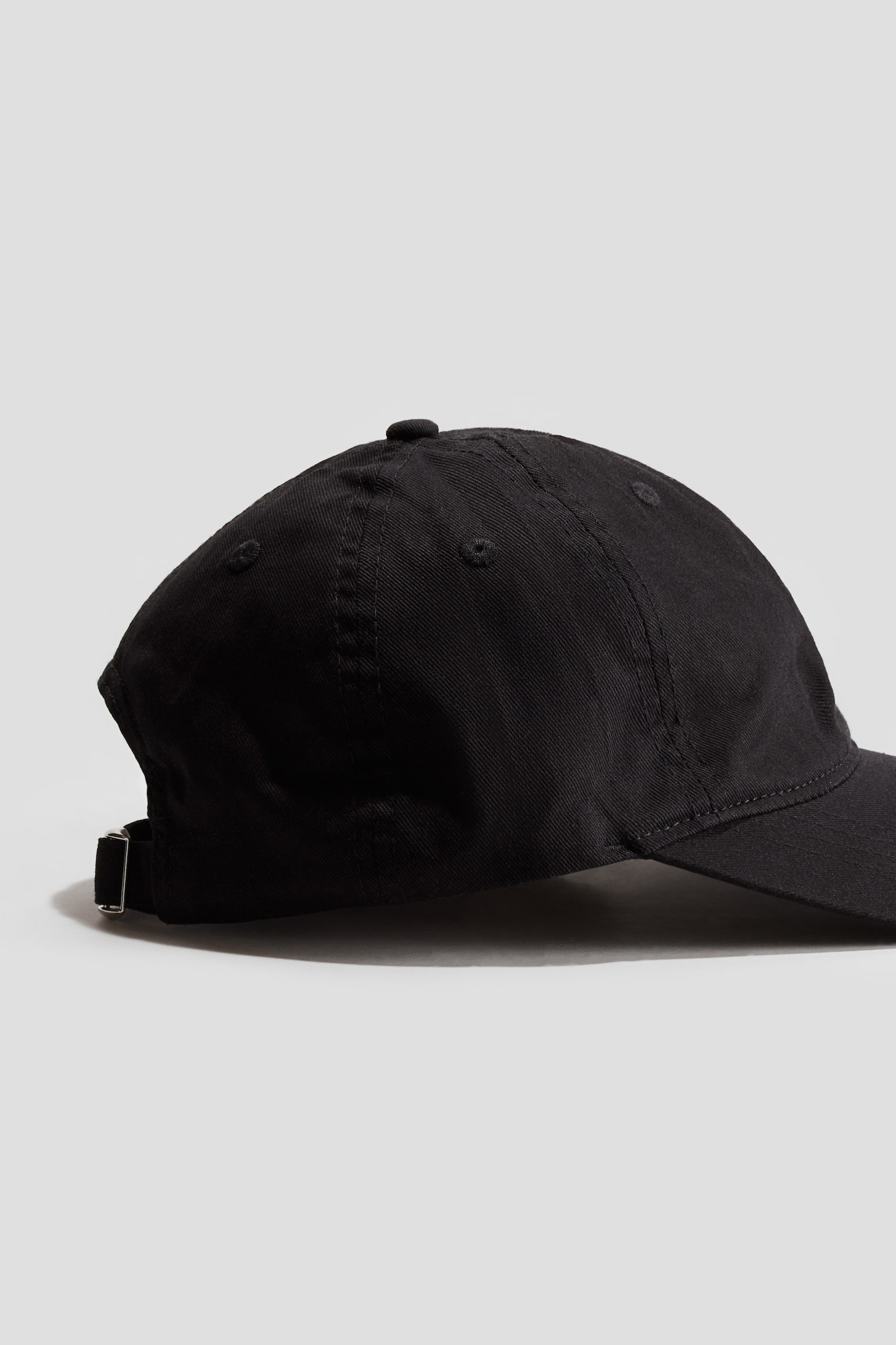 Cotton twill cap - Black - 2