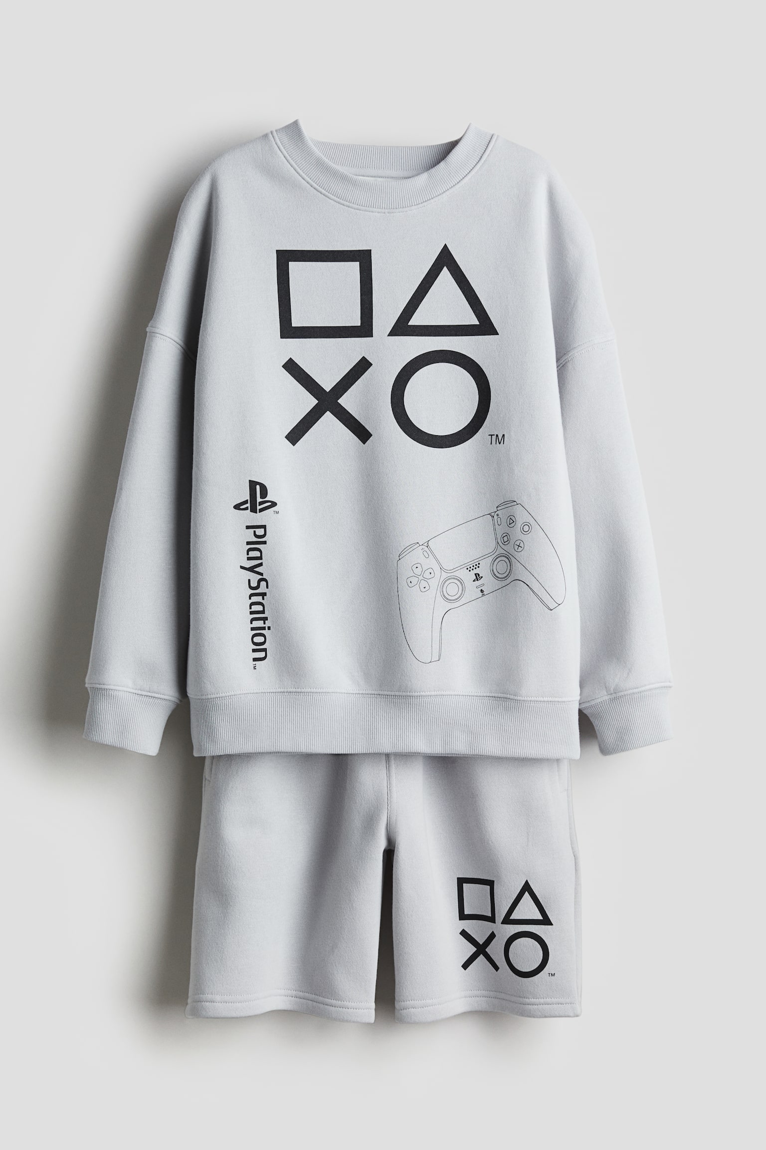 2-piece Sweat Set - Light grey/PlayStation - 1