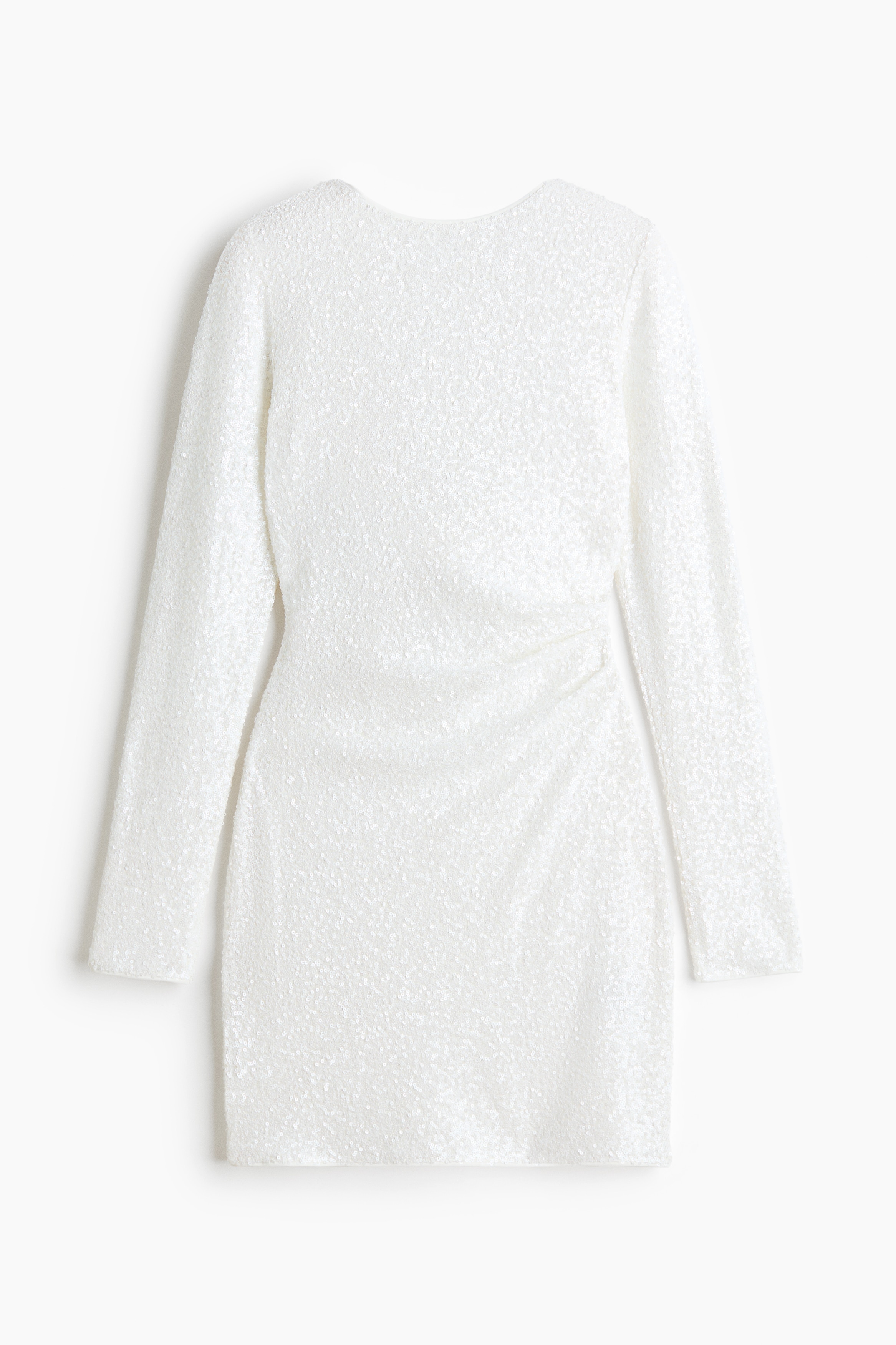 Sequined cowl-back dress