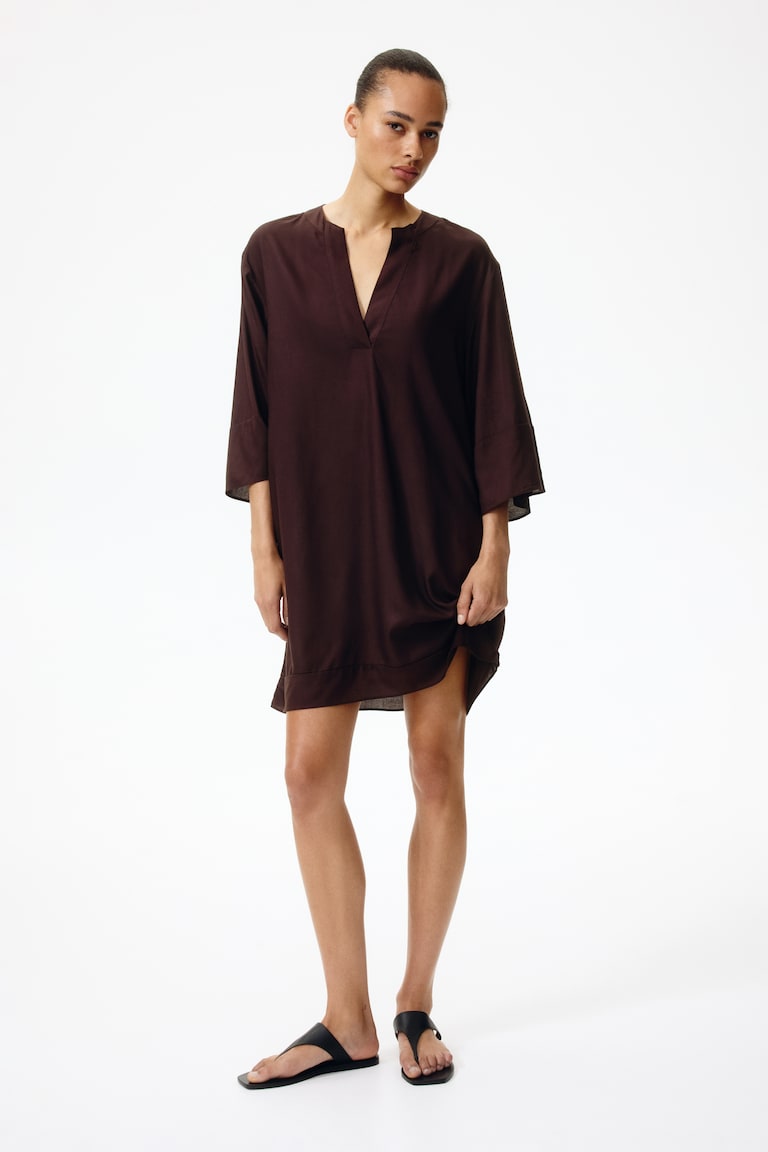 h&m black tunic dress H&M Tunic Dress Black Size 4