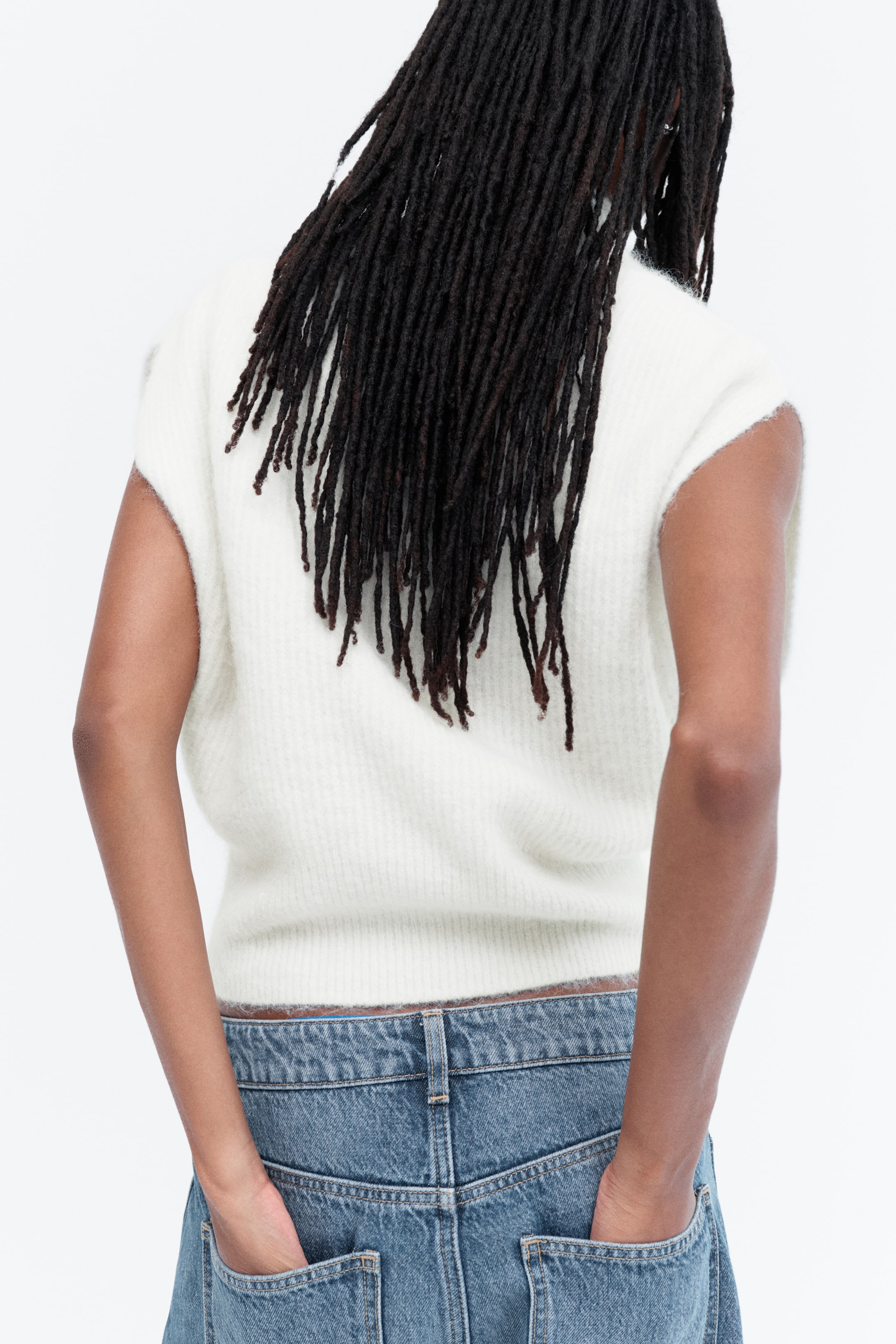Mock Turtleneck Sweater Vest