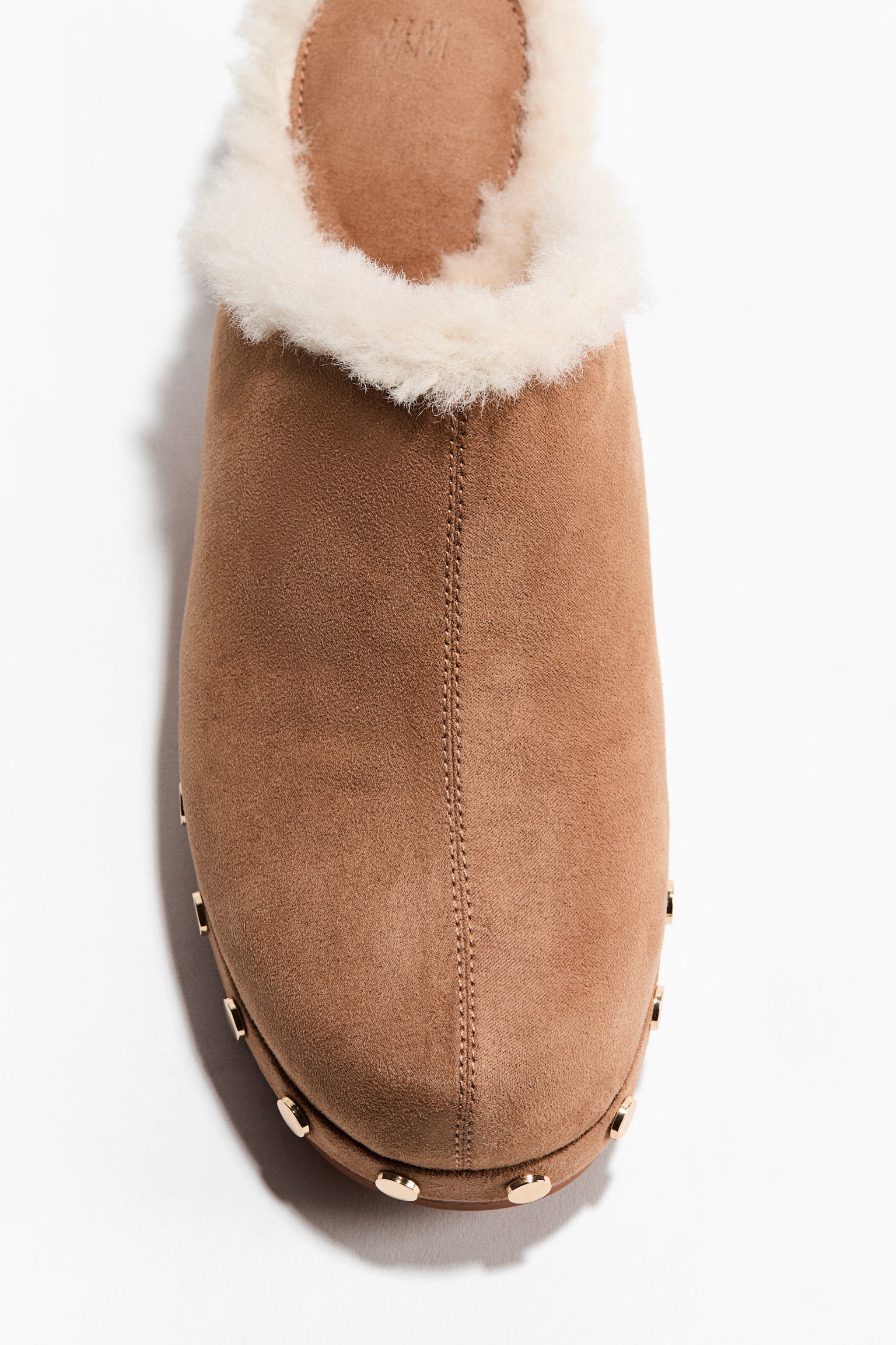 Warm-lined clogs - Dark beige - 2