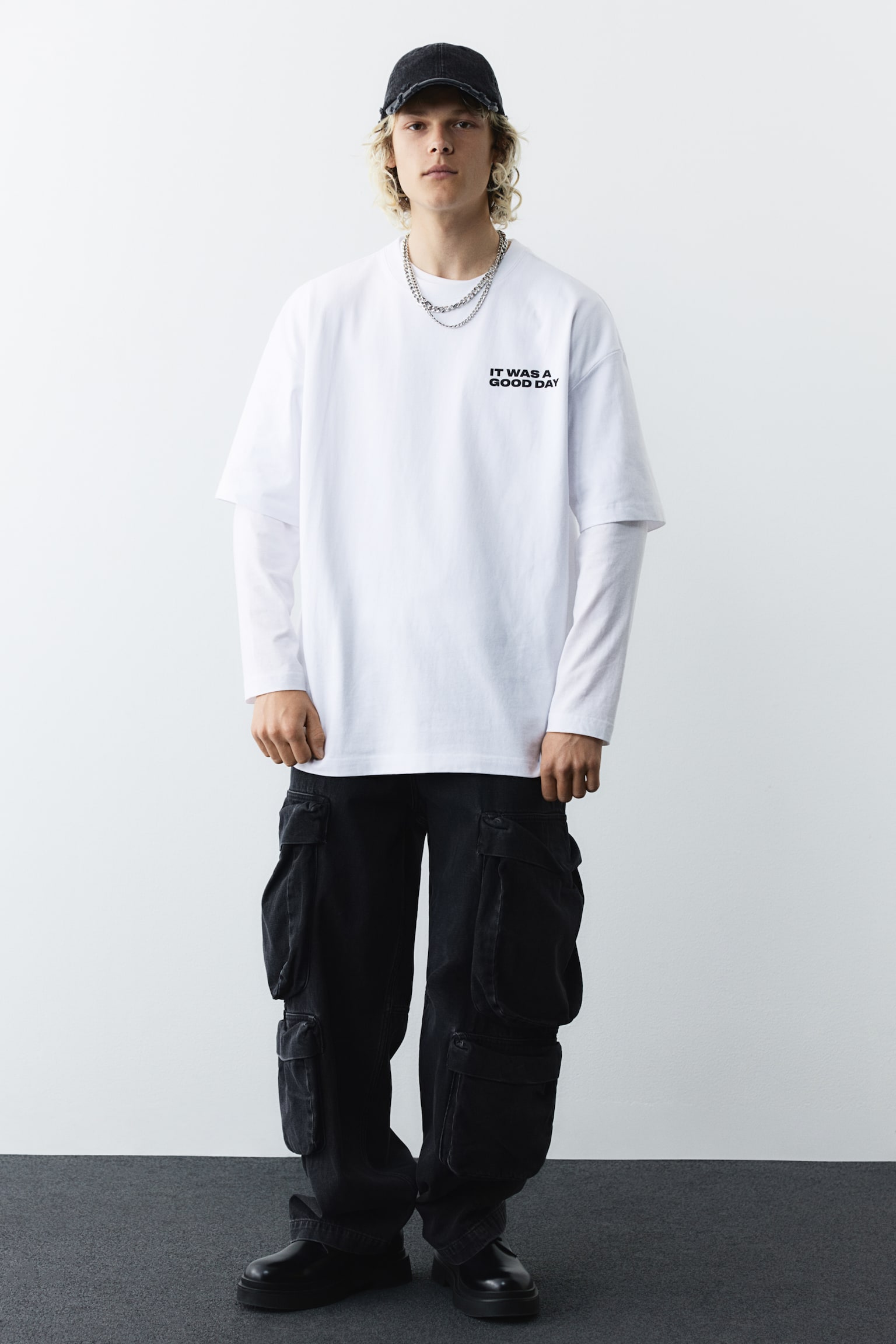 Oversized Fit Tee - White/Ice Cube/Black/Fender/White/Keith Haring/Black/Fender - 8