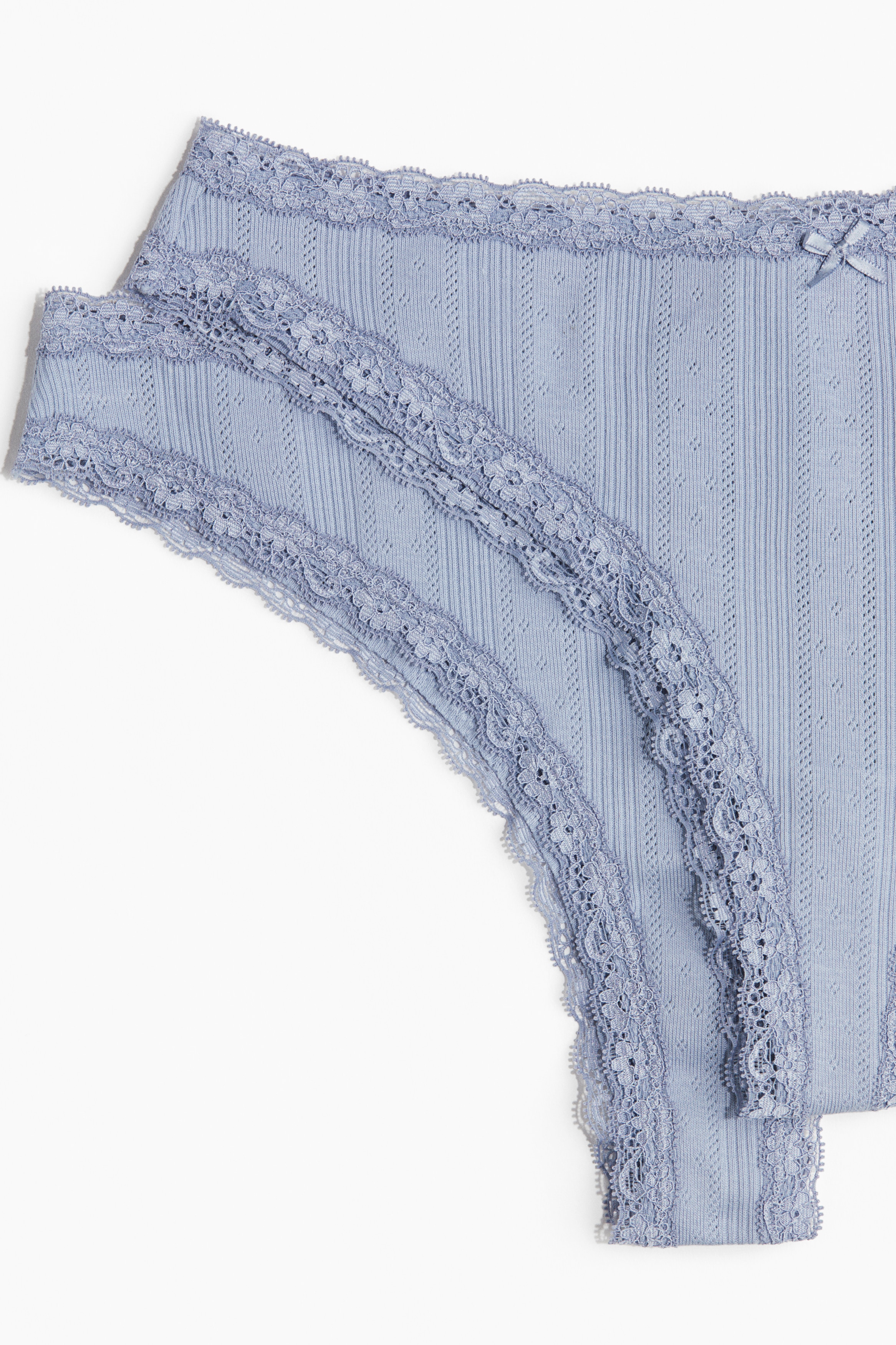 2-pack cotton pointelle Brazilian briefs