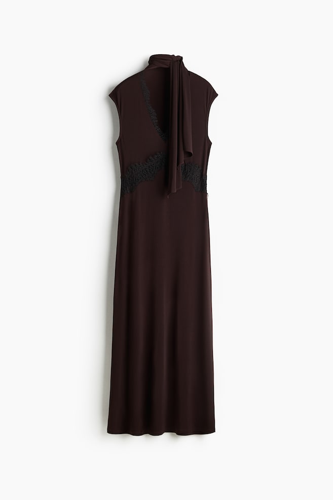 Vestido con fular - Burdeos - 1