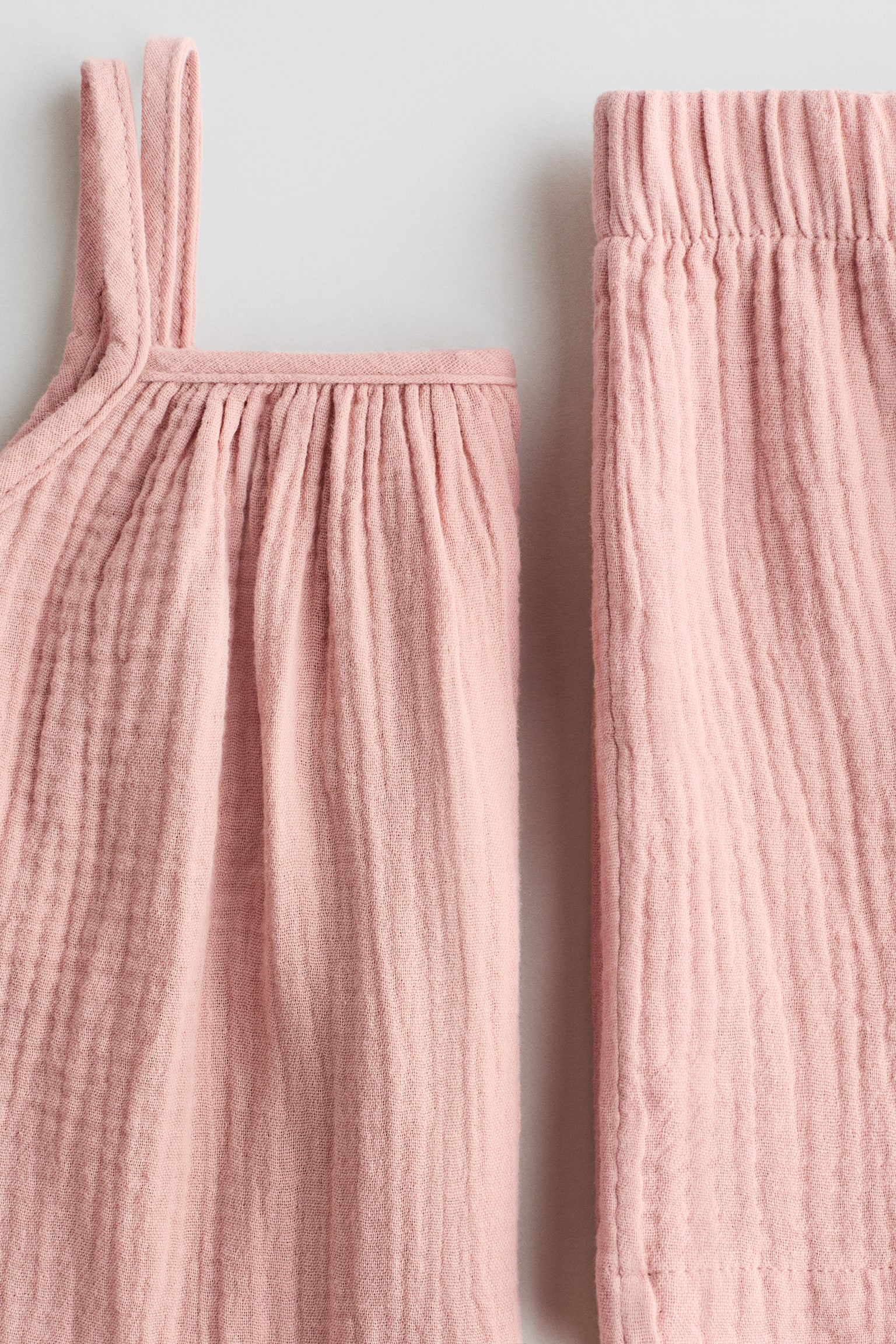 2-piece cotton muslin set - Dusty pink/Light dusty pink/Cream/Floral - 3