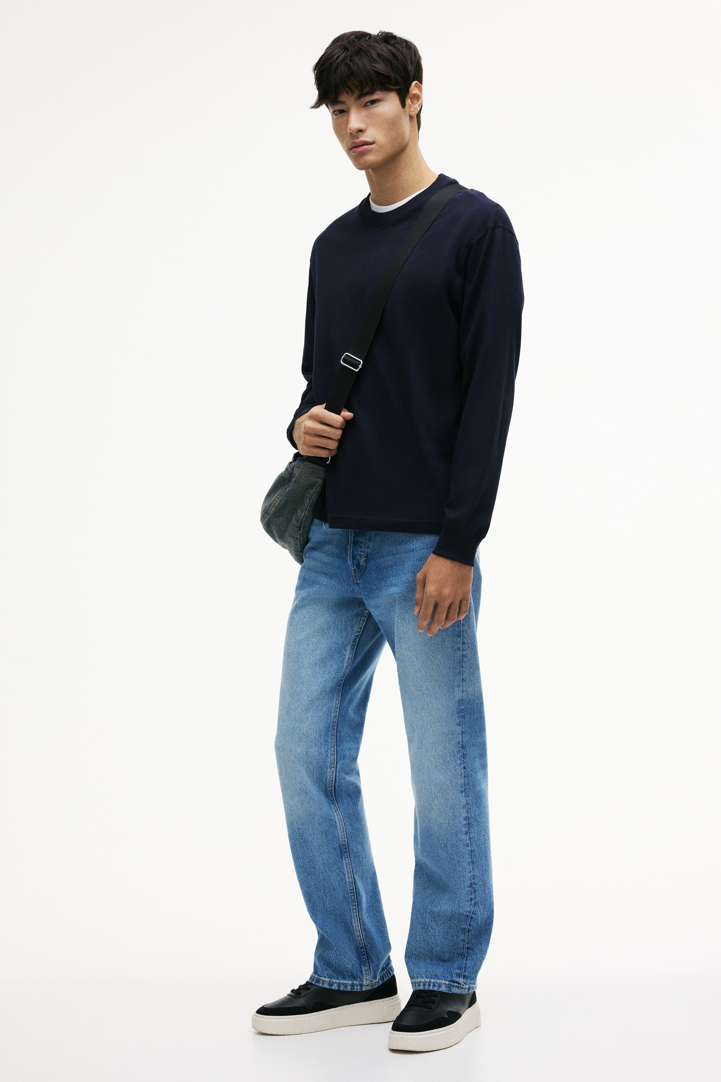 Loose Fit Long-sleeved jersey top