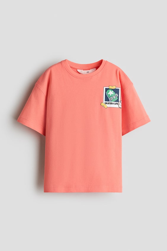 Детские футболки H&M Printed Cotton T-Shirt