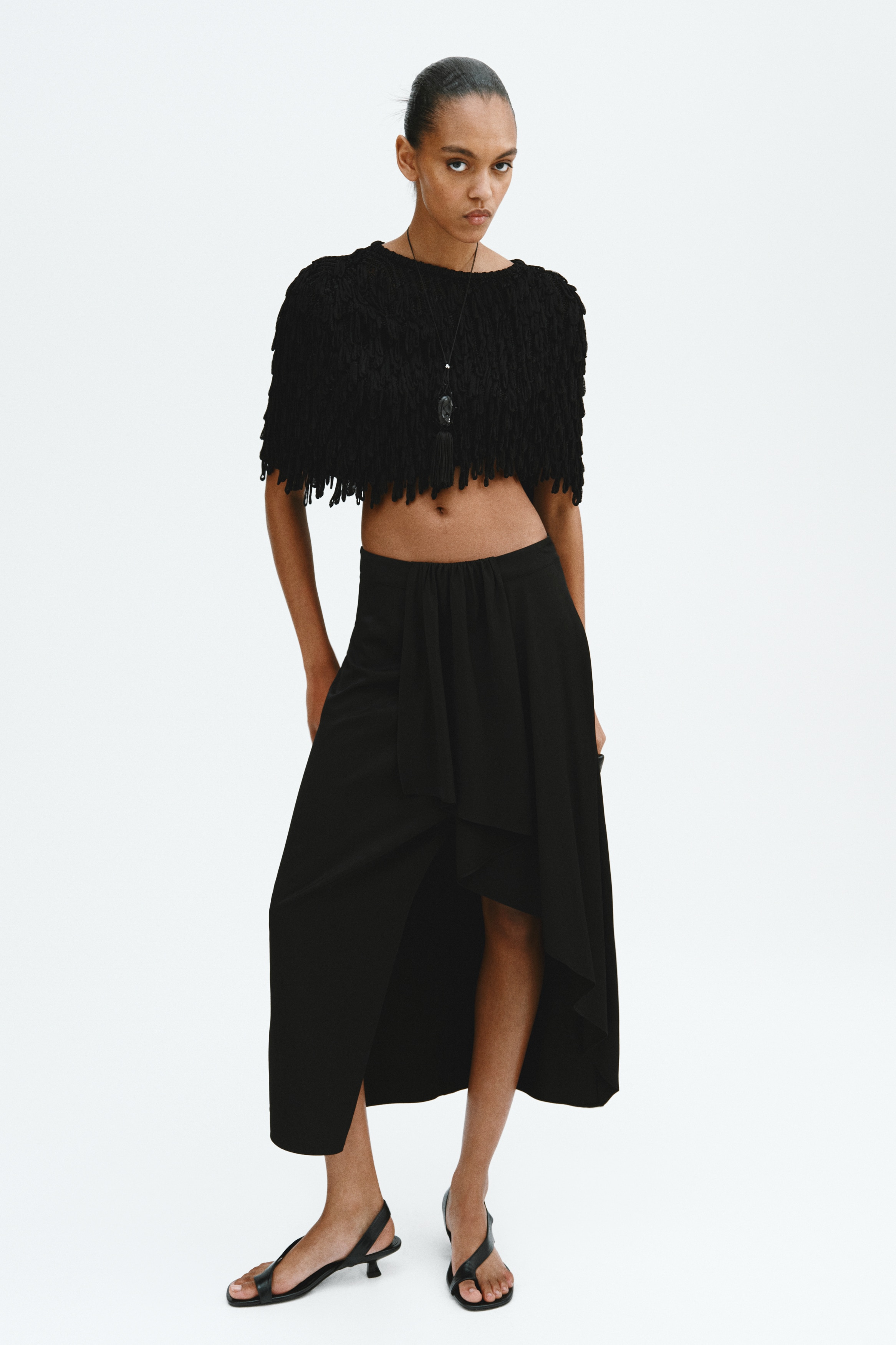 Draped-Panel Asymmetric Skirt from H&M - $44.99