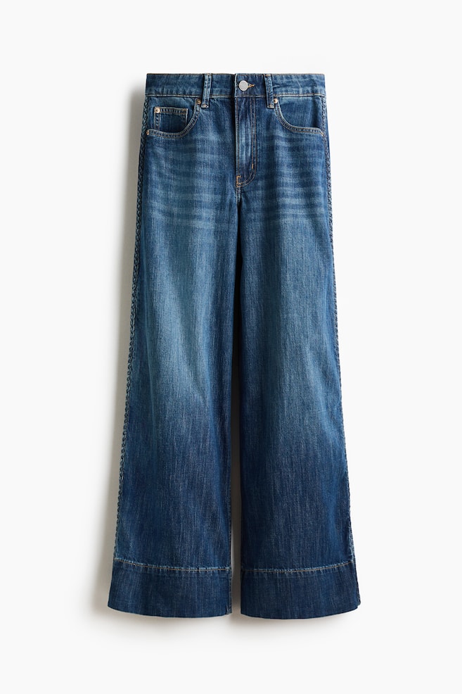 Wide High Jeans - Blu denim - 1