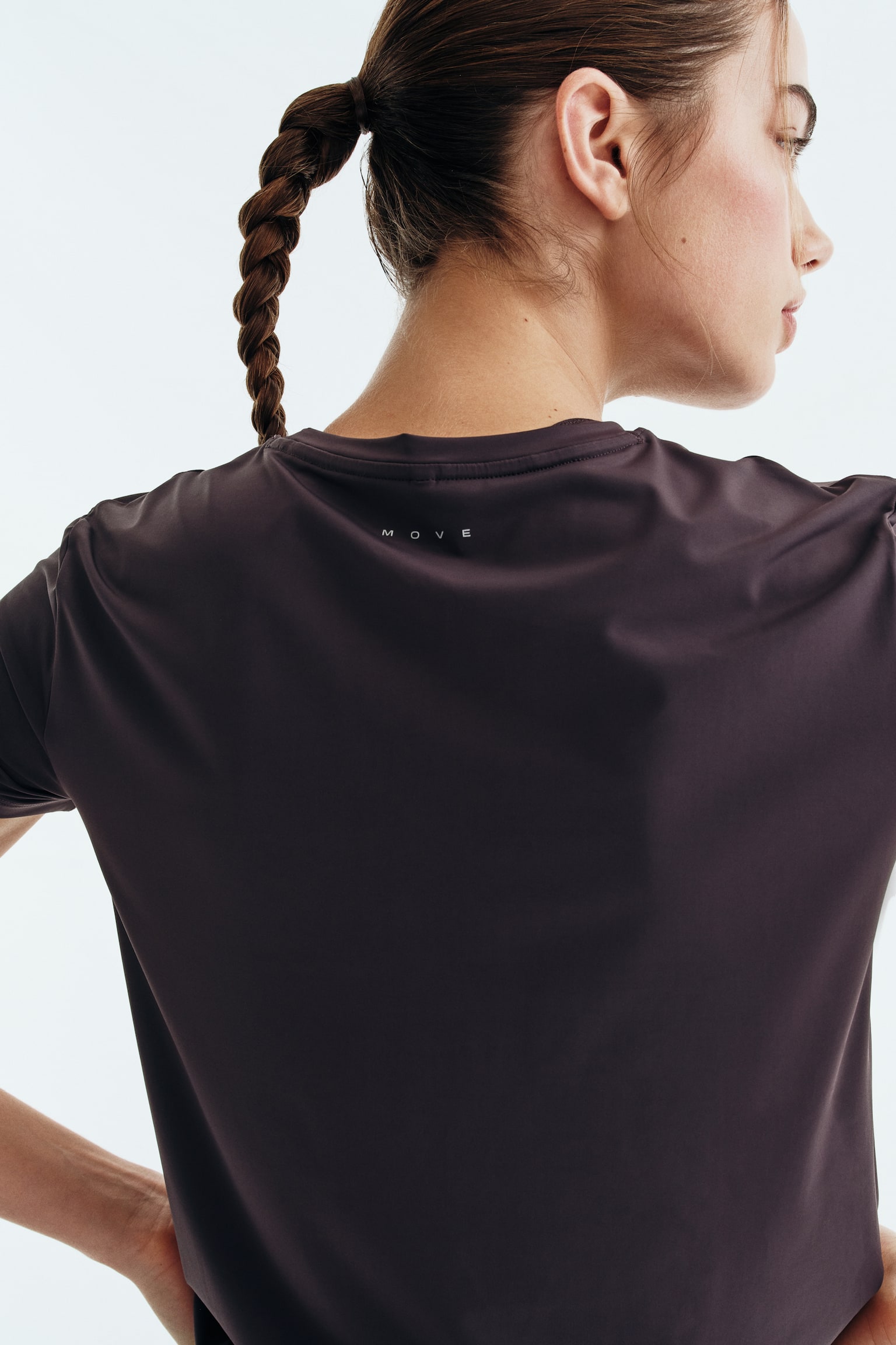 Cooling Running T-shirt with DryMove™ - Plum/Black/Powder pink/White/Butter yellow - 4