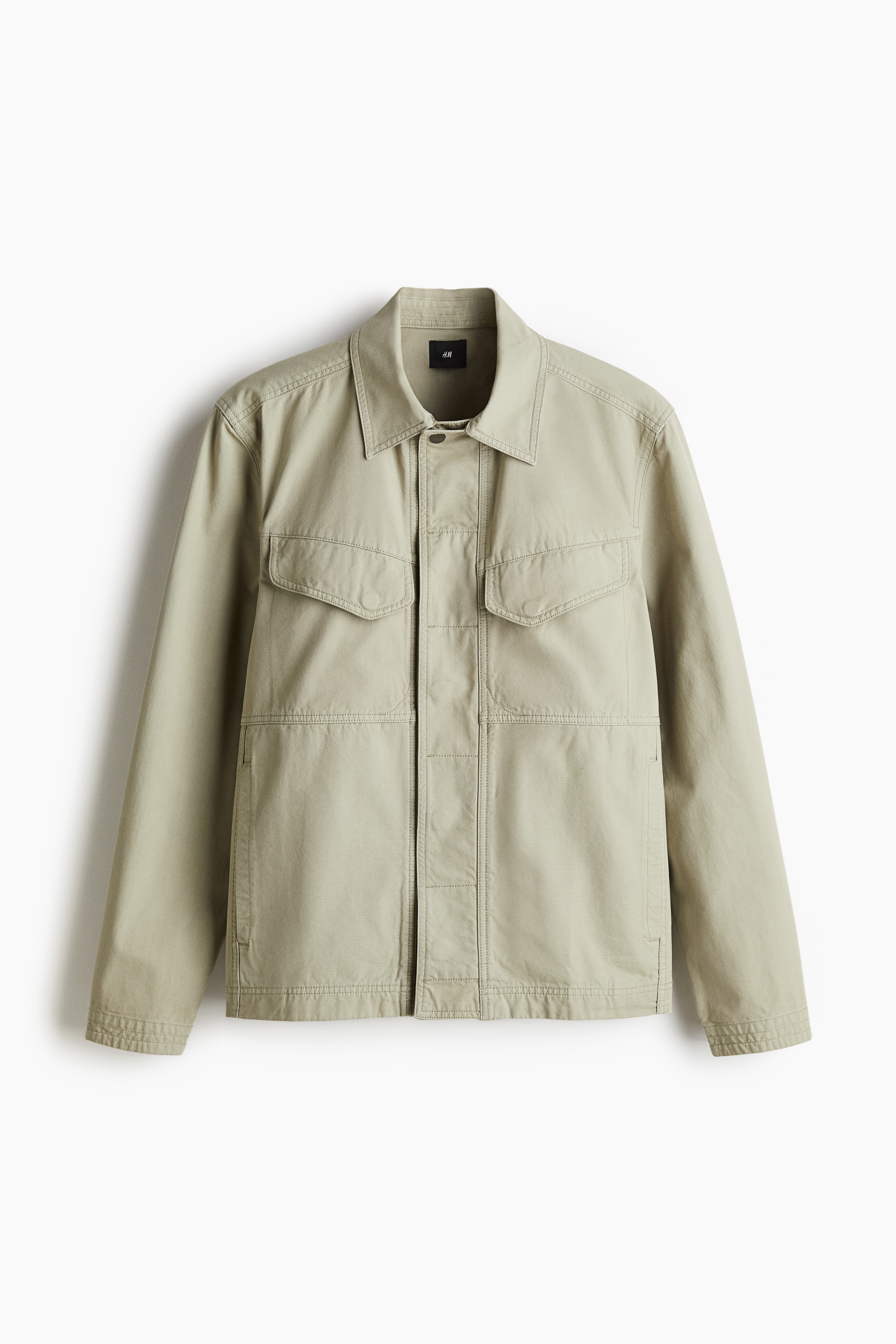 Overshirt in tela Regular Fit - Verde pistacchio
