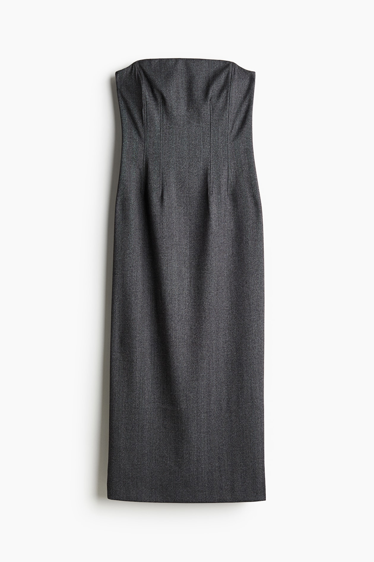 Women's Dark grey marl Bandeau dress