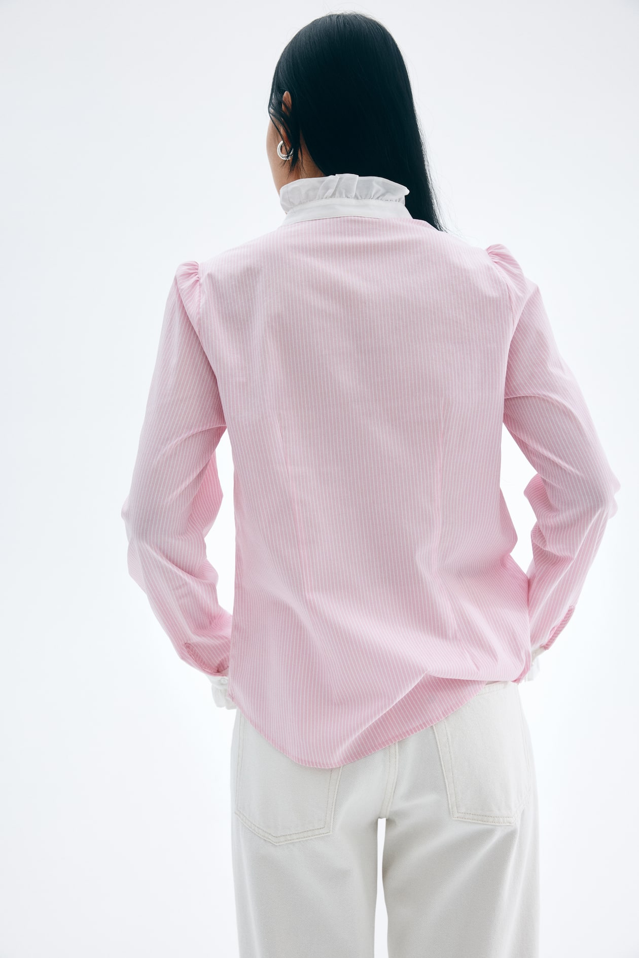 Blouse with Ruffled Collar - image 4