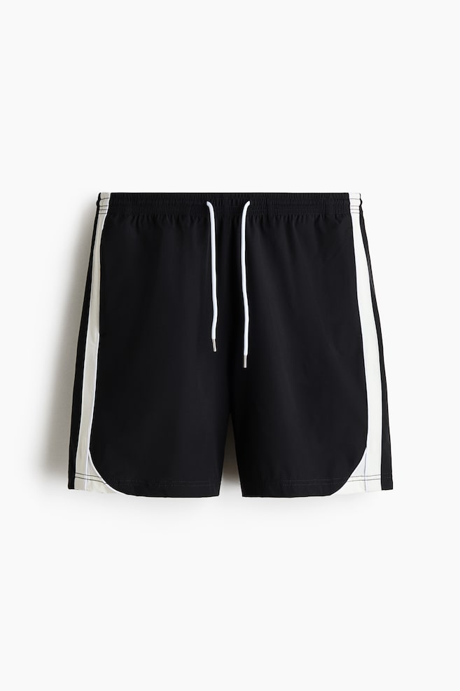 Regular-Fit Track Shorts - Black/color block/Dark green/color block/Navy blue/white/Burgundy/color block - 1