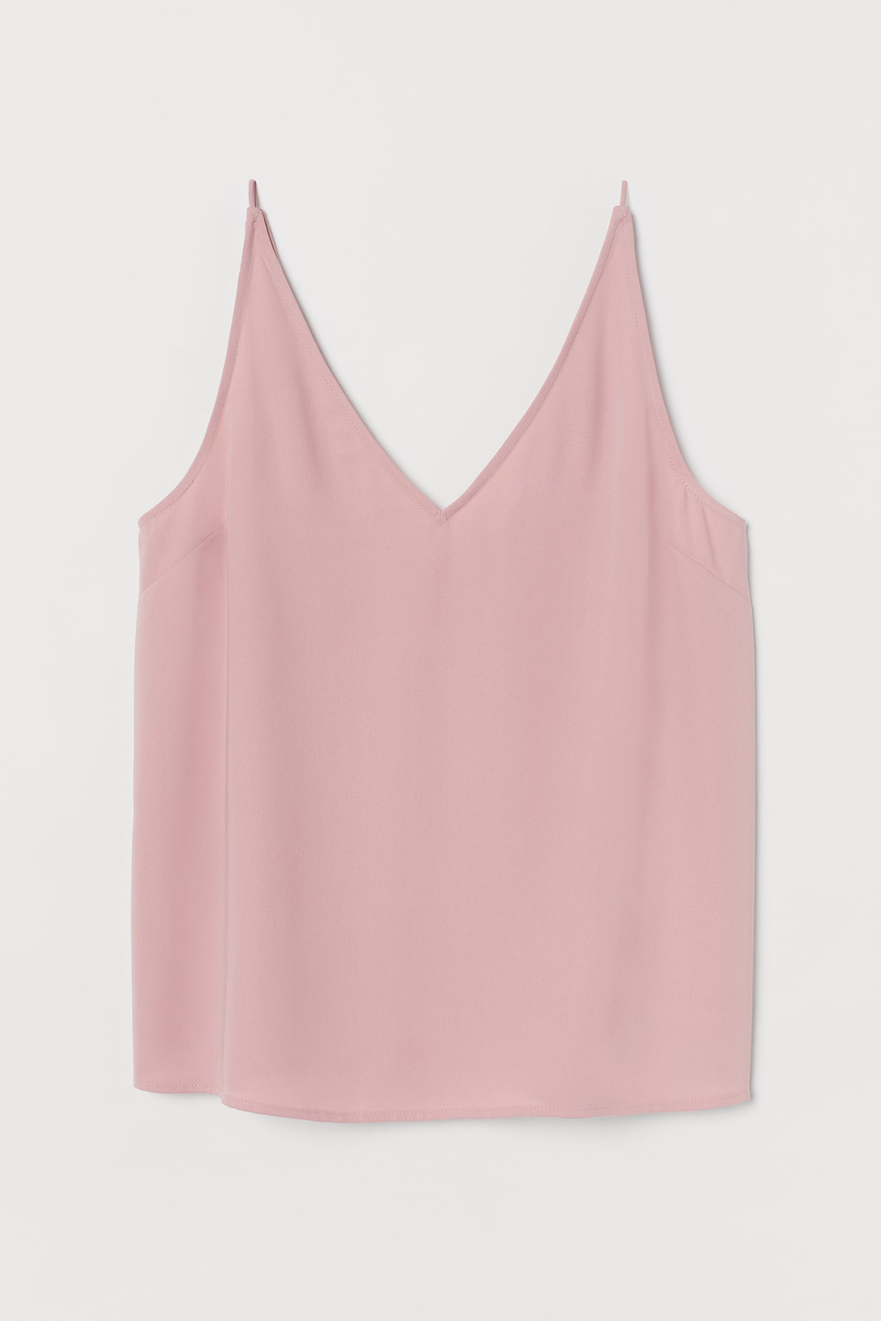 V-neck strappy top - V-neck - Sleeveless - Light pink - Ladies | H&M GB