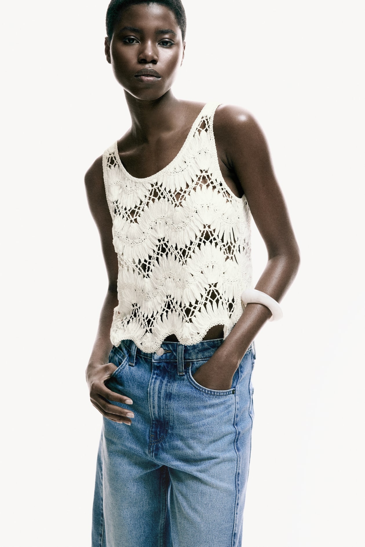 Crochet-Look Top - image 2