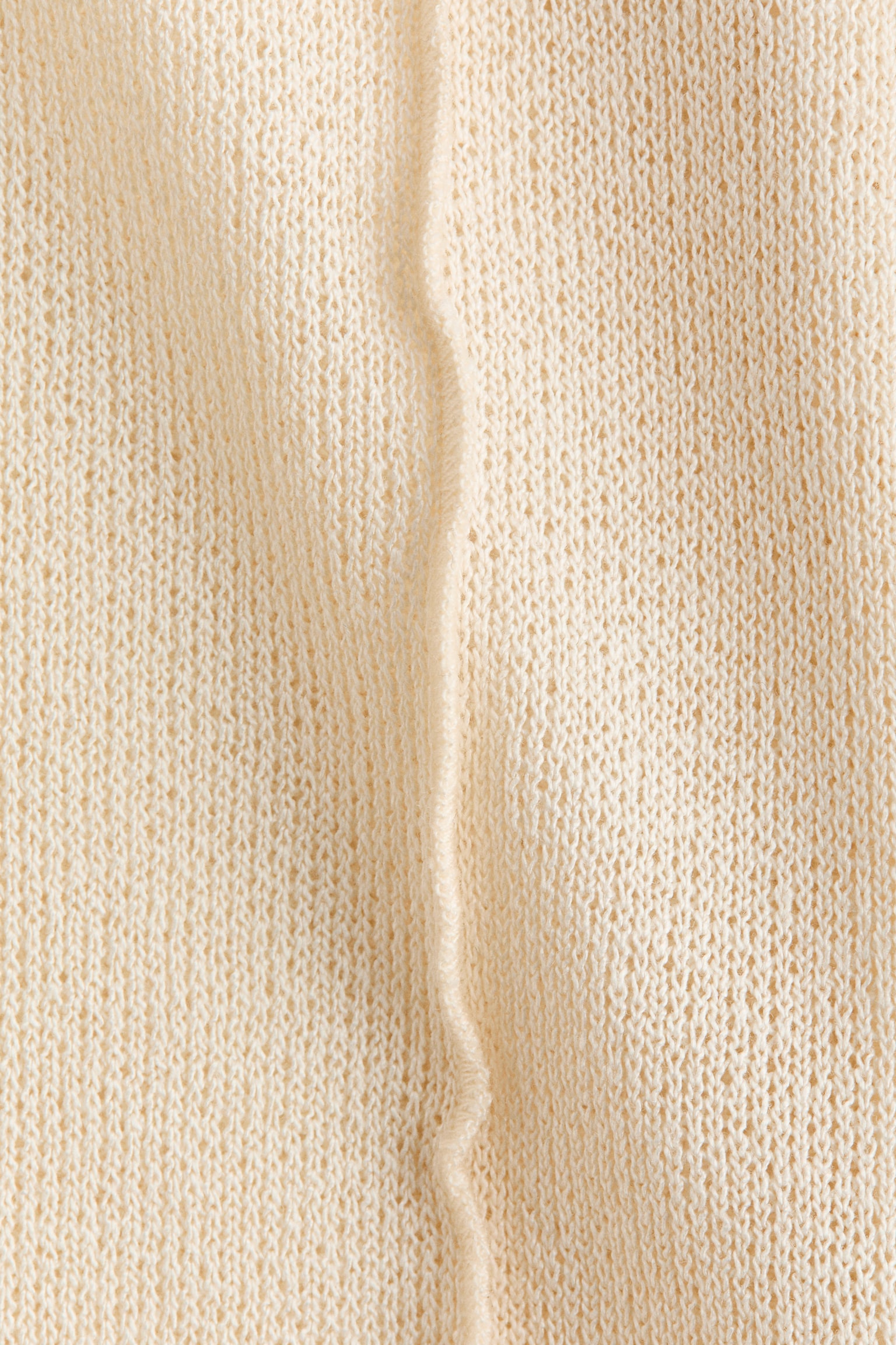 Knitted boat-neck top - Light beige/Black - 5