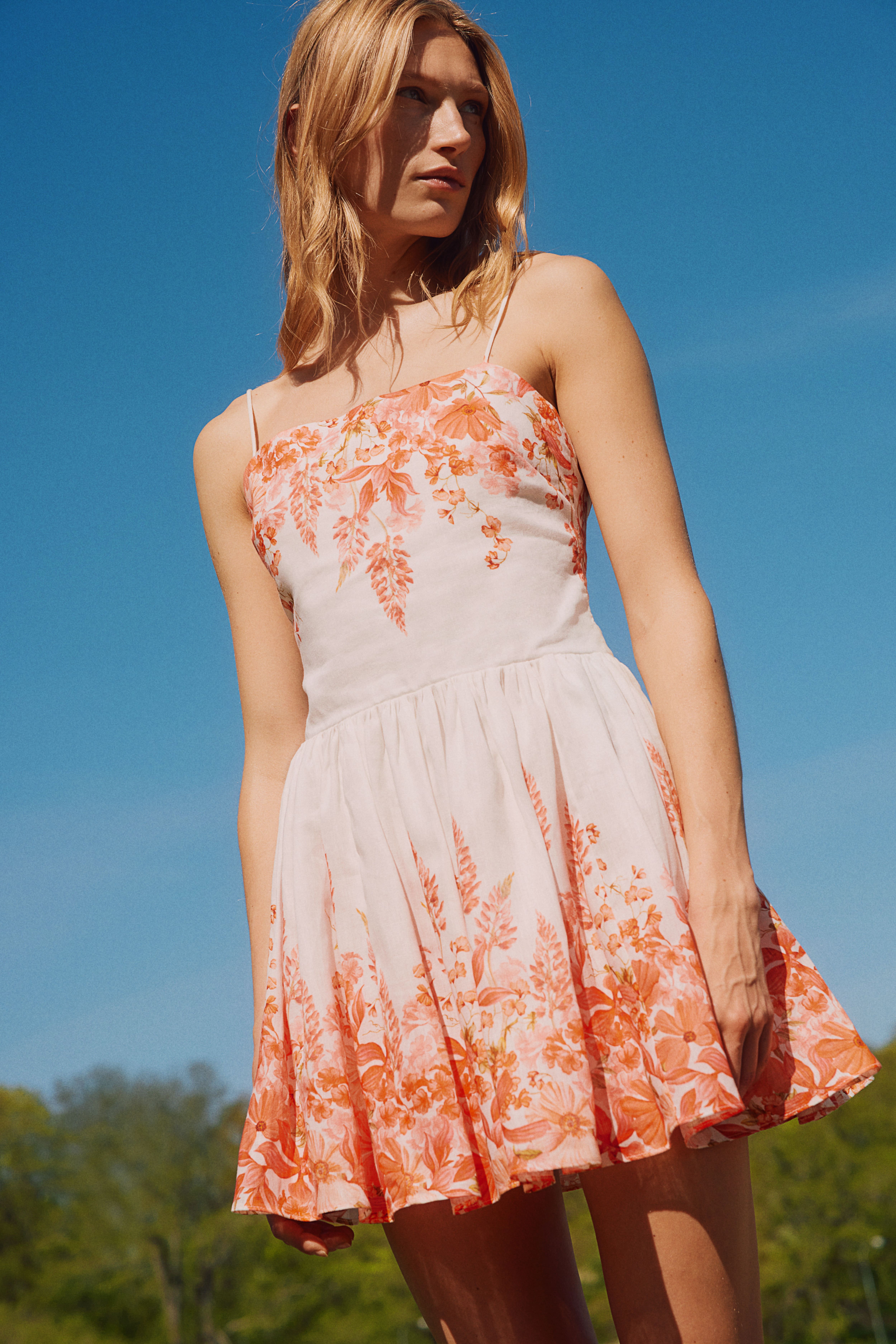 Short Summer Dresses Denim Floral Shirt Beach H M CA