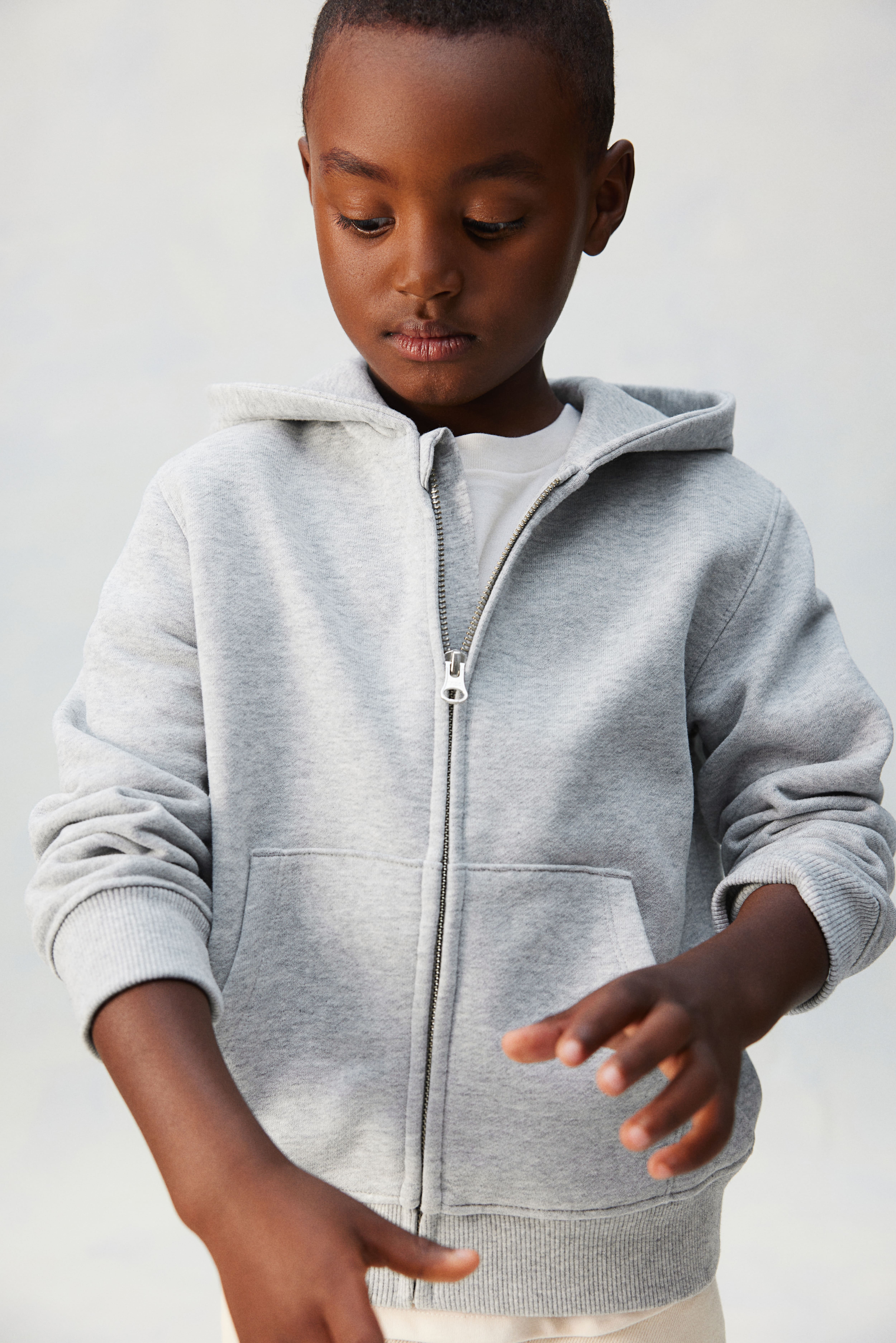 Light grey marl hoodie sale