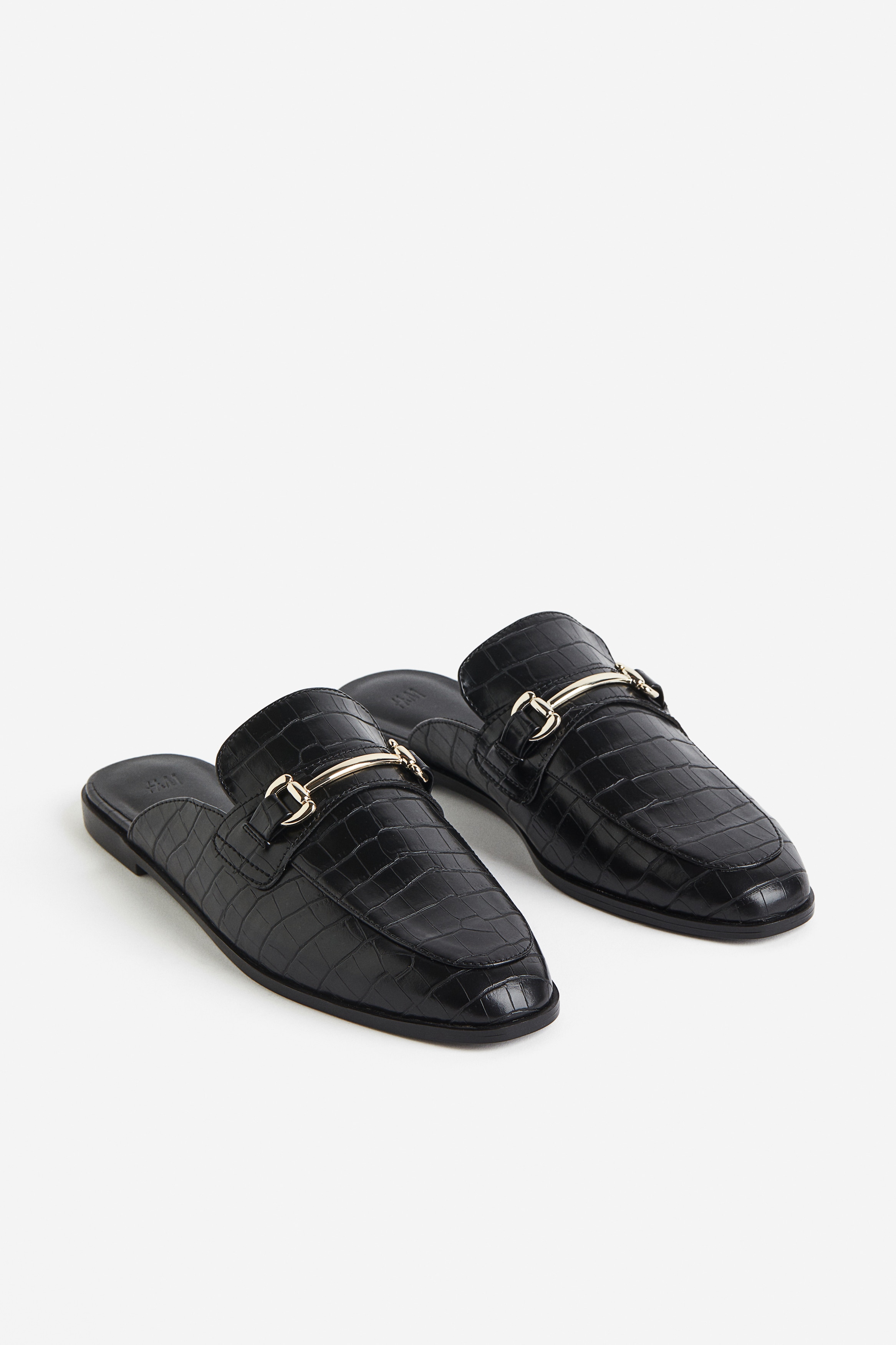 Snaffle-detail mule loafers - Low heel - Black - Ladies | H&M GB