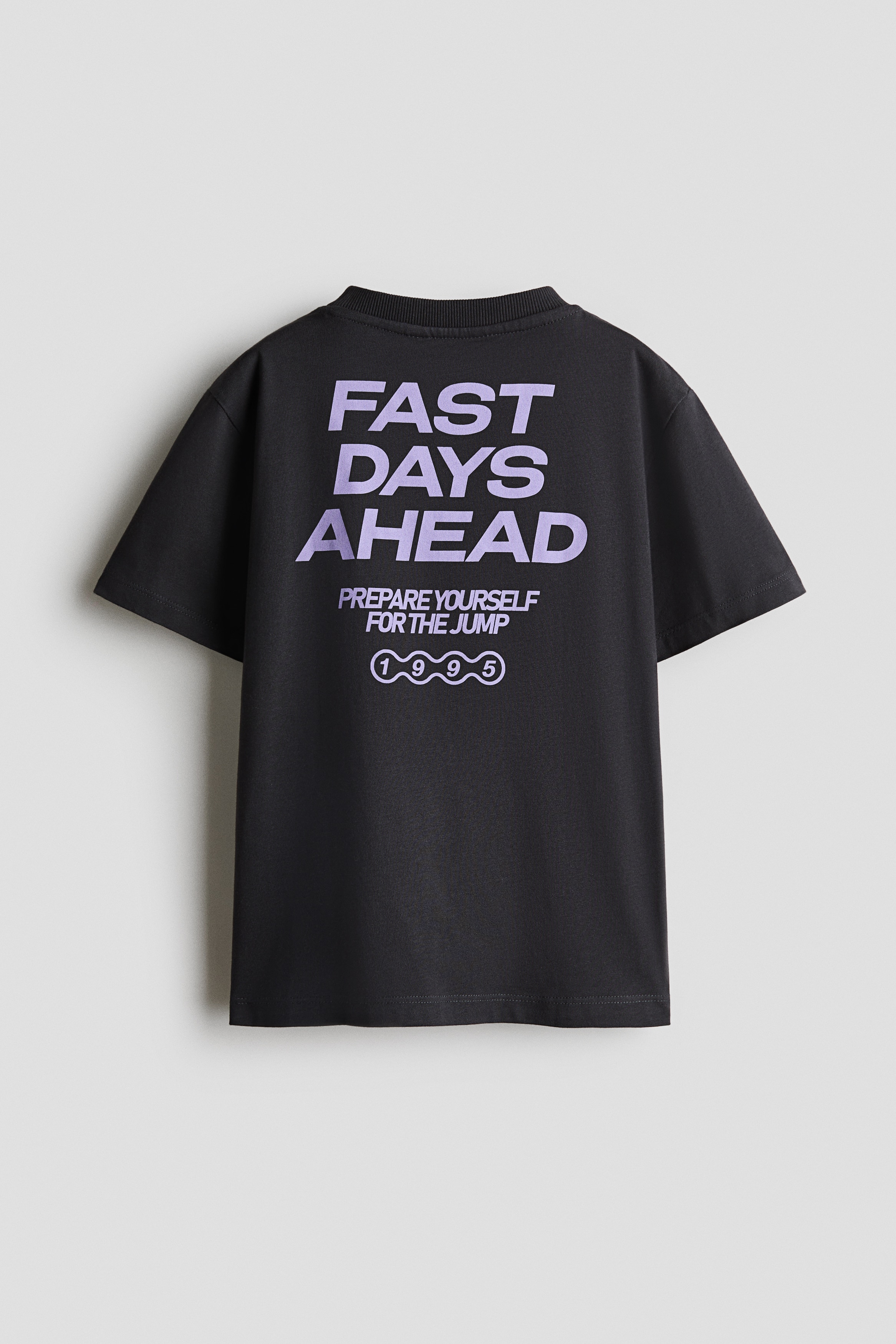 Dark gray/Skate Jump Printed Cotton T-Shirt for kids | H&M US