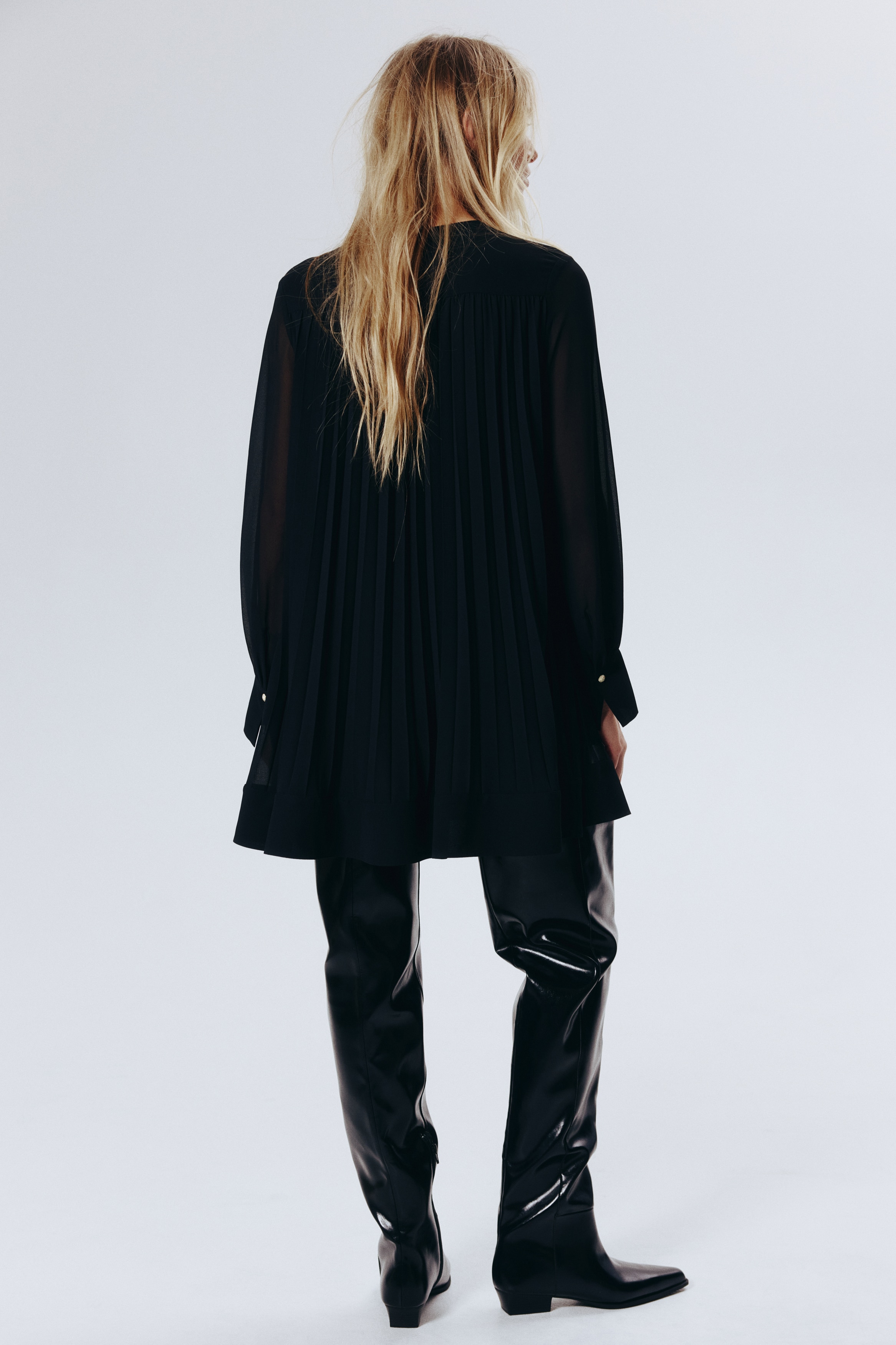 Women's Black Pleated dress | H&M