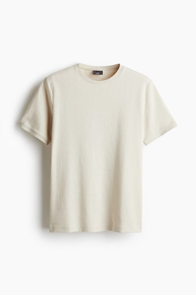 レギュラーフィット テクスチャードTシャツ