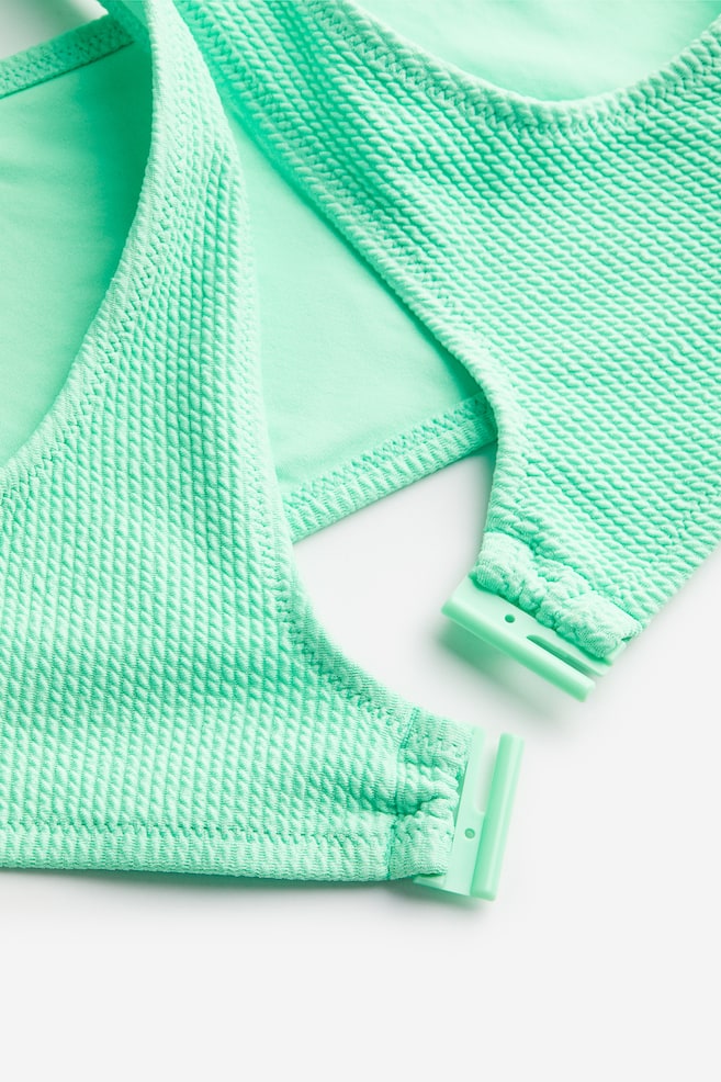 Textured bikini - Neon green/Orange/Light pink - 2