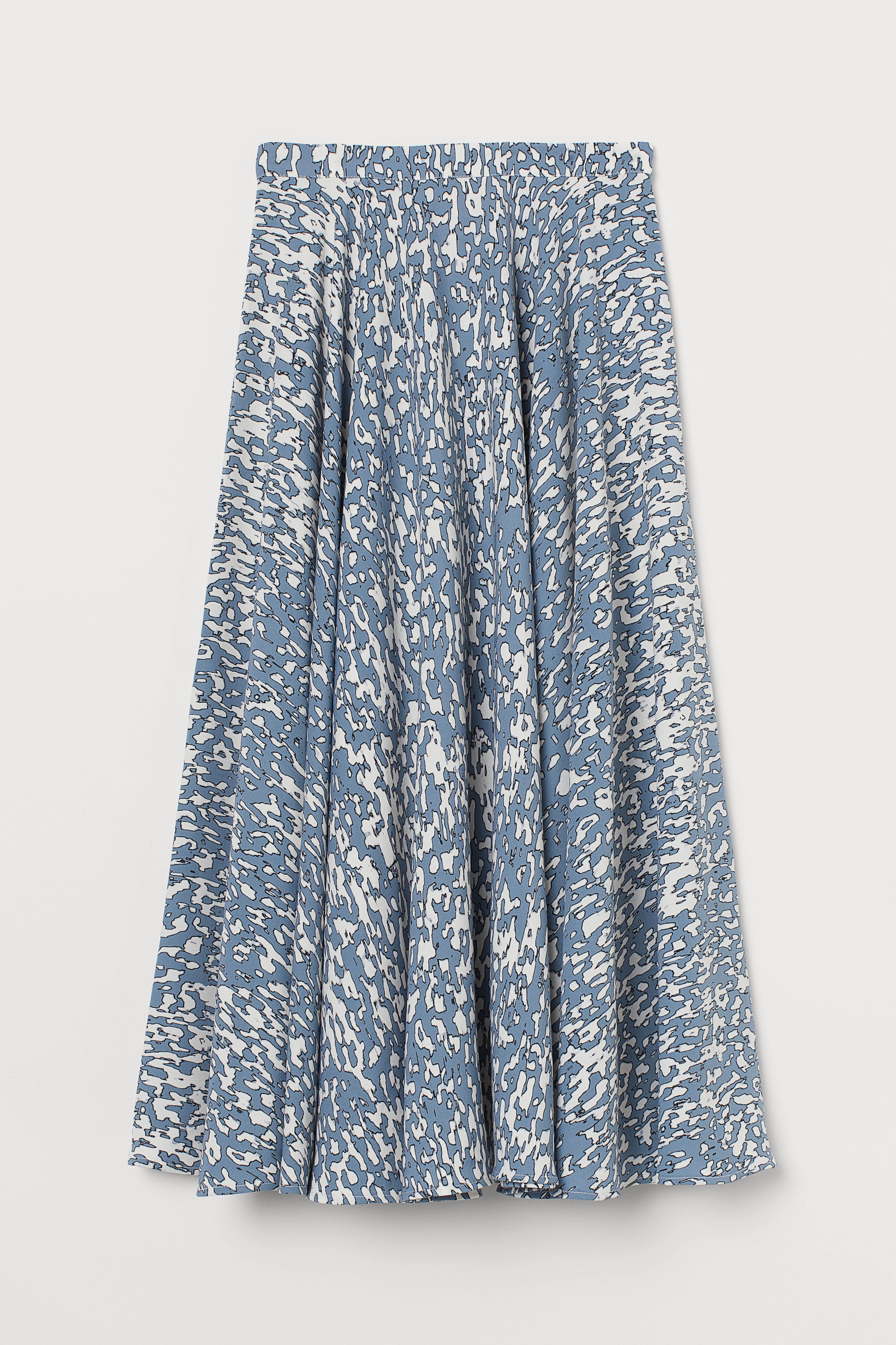 H&m blue and white skirt hotsell