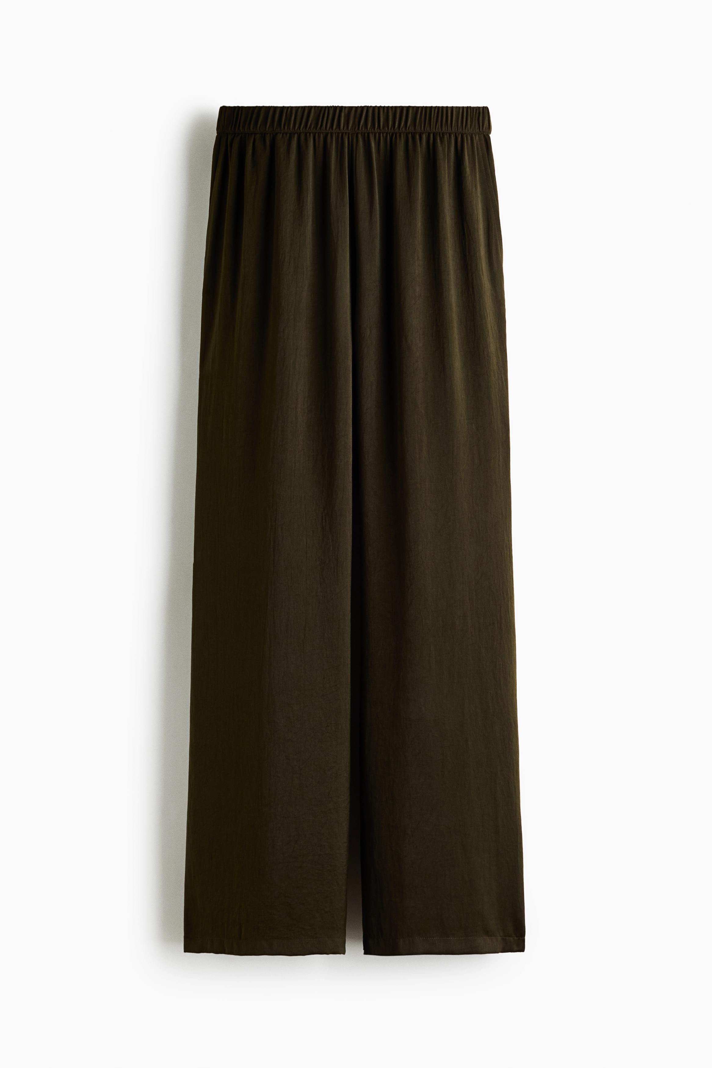 Pull-on trousers - Dark khaki green/Rust red
