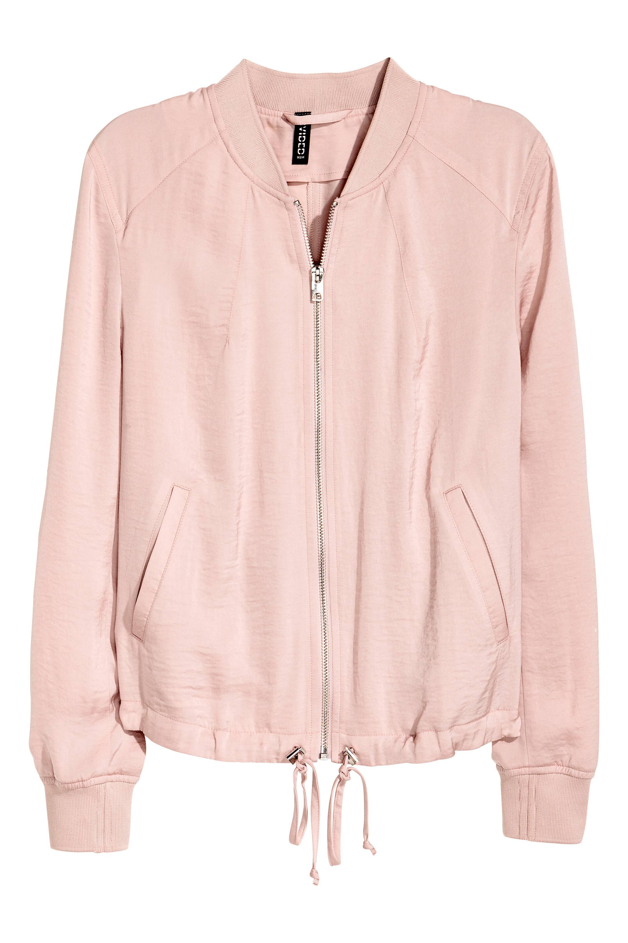 View larger image: Bomber jacket - Powder pink - Ladies | H&M GB 1
