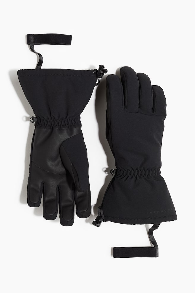 Gants de ski déperlants ThermoMove™ - Noir - 1