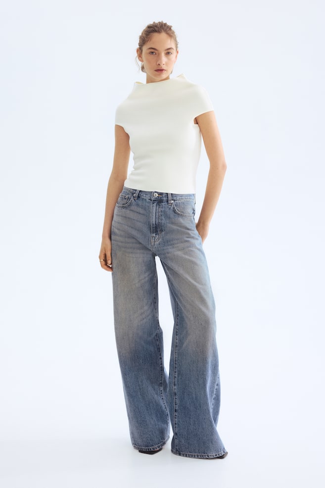 Mock Turtleneck Top-Cream - 6