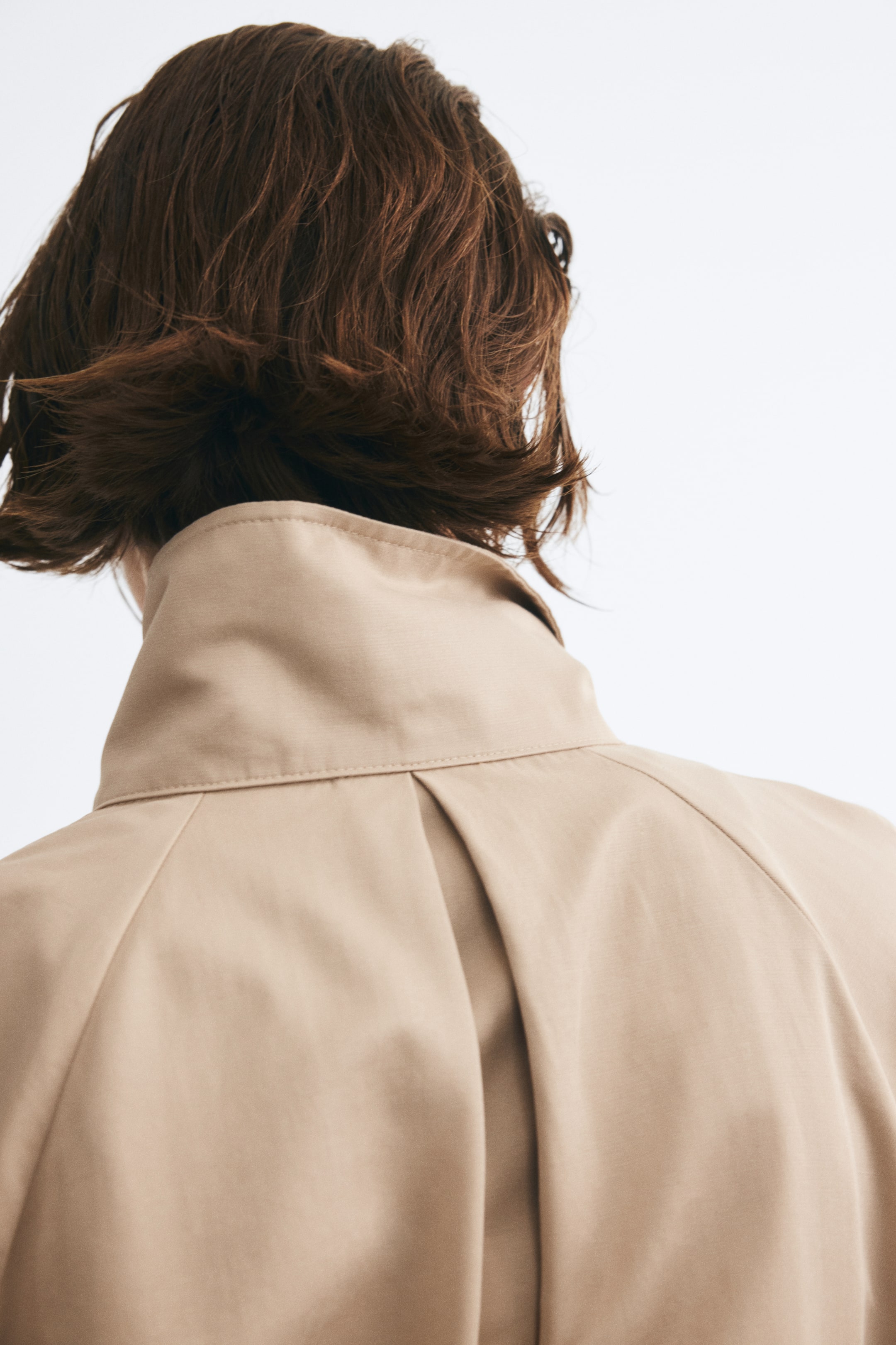 Oversized Funnel-Collar Jacket