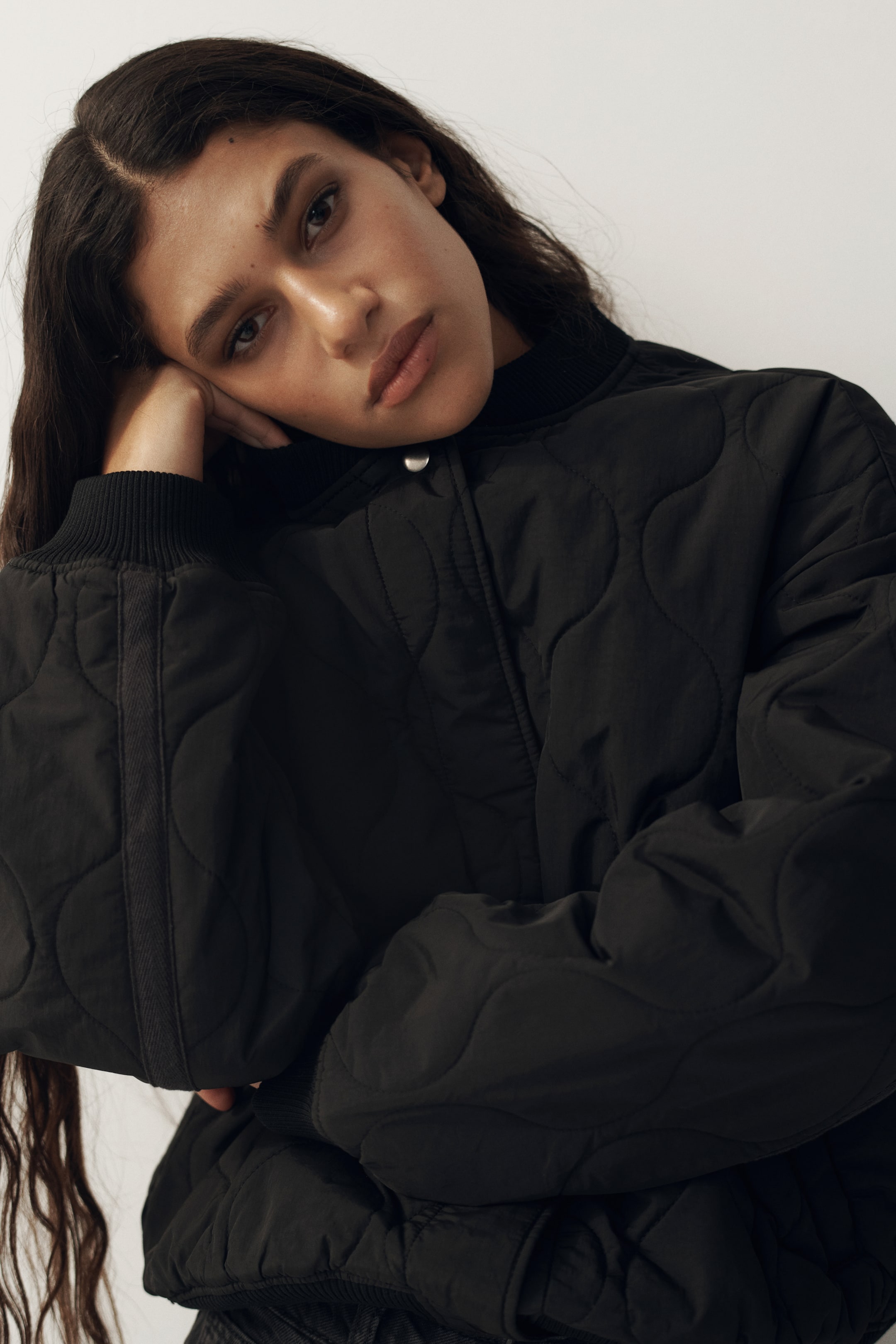 Blouson d'aviateur matelassé