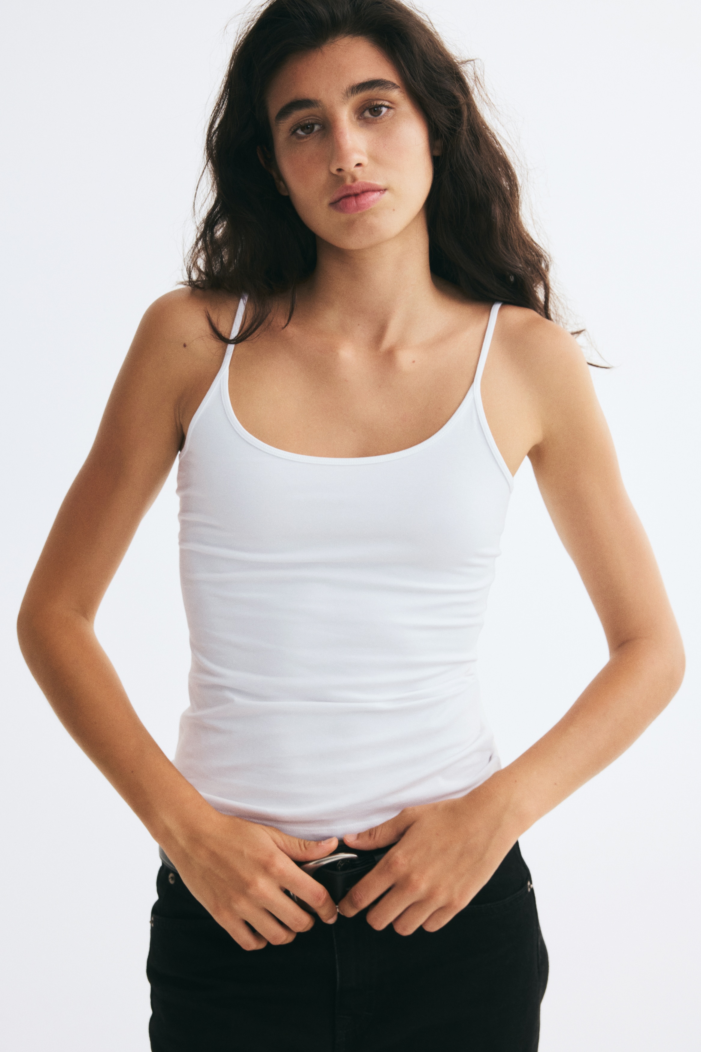 2-Pack Cotton Tank Tops - White/Black