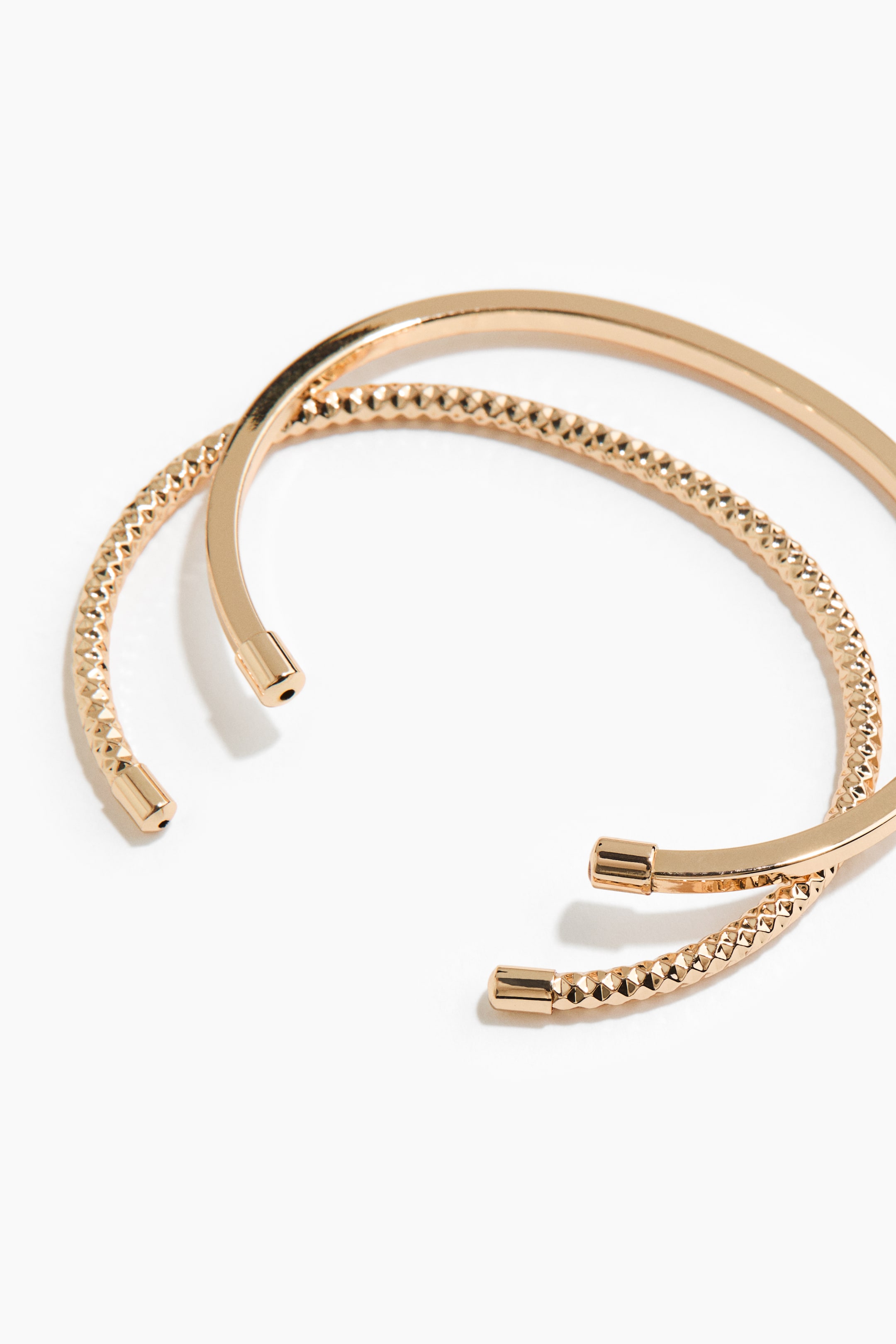 View larger image: 2-pack cuff bracelets - Gold-coloured - Ladies | H&M IN 2