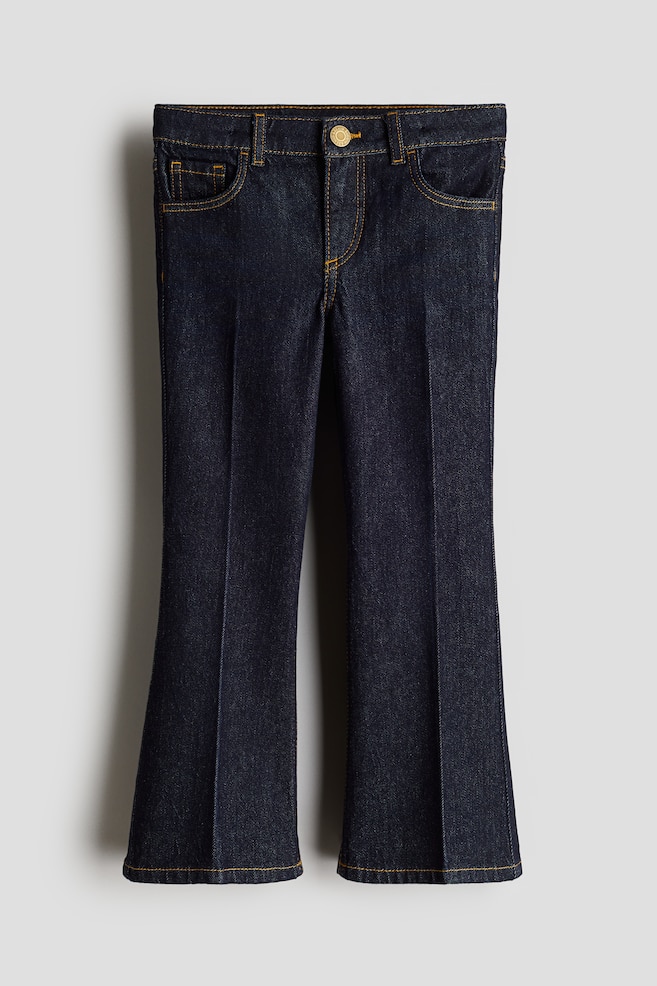 Flared Leg Jeans - Bleu denim foncé - 1