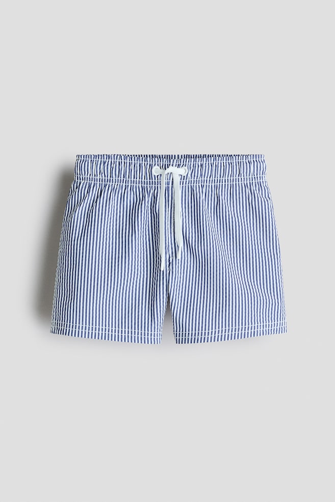 Swim Shorts - Blue/striped/Red/striped - 1