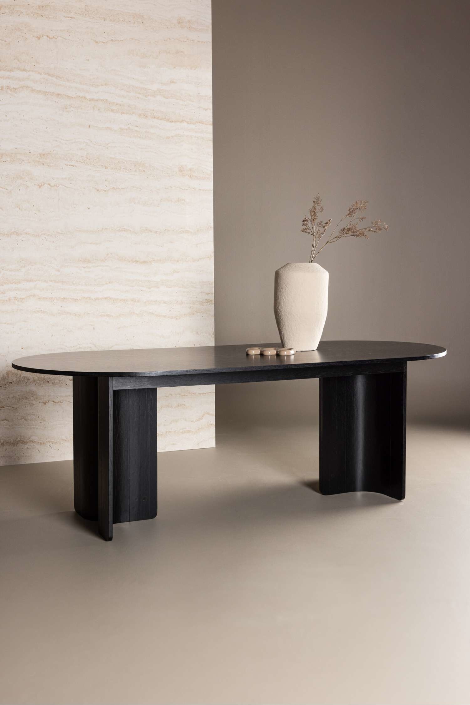 Tyresö Spisebord - Mdf, Sort/Mdf, Hvid