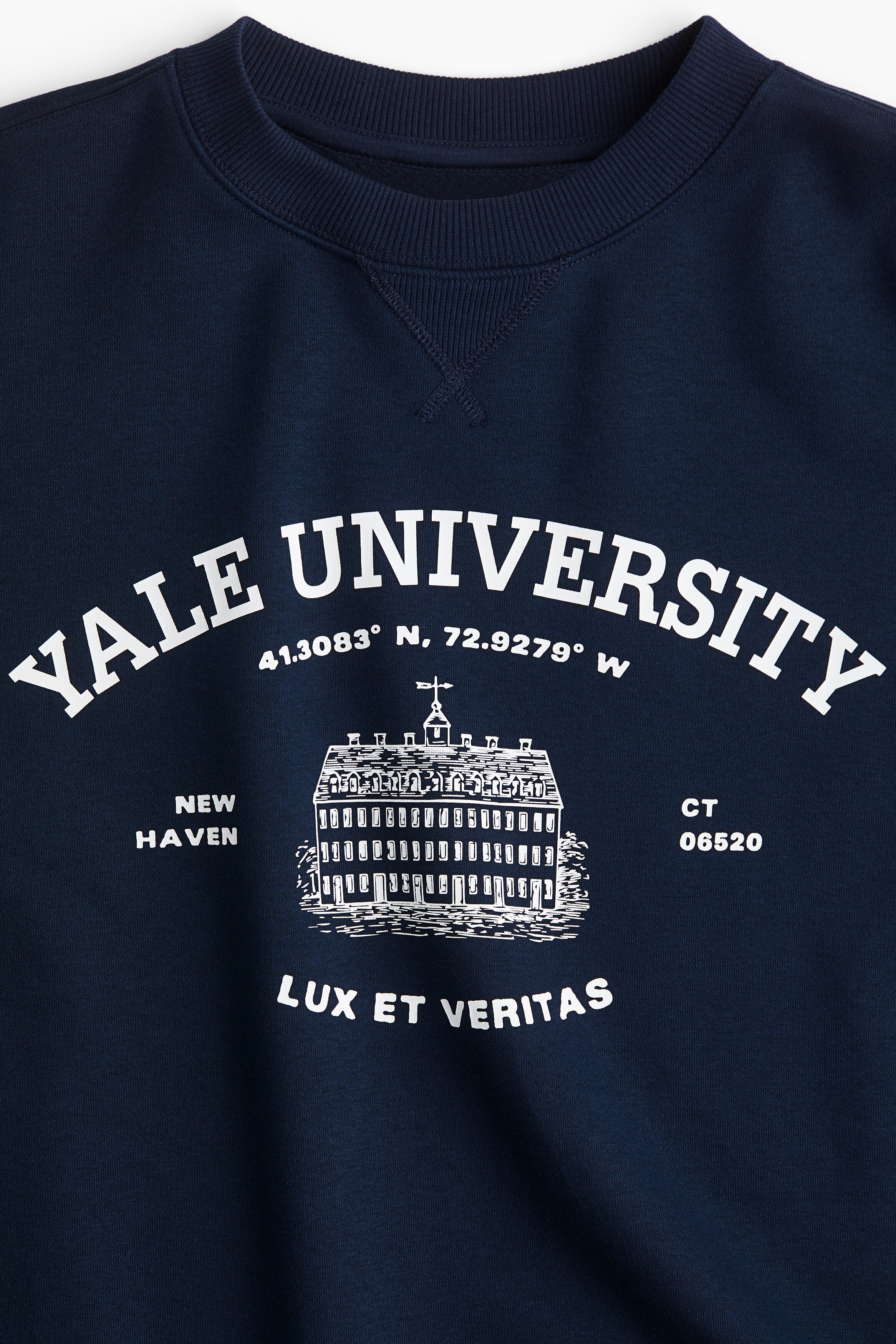 プリントスウェットシャツ - ネイビーブルー／Yale - レディース | H&M JP