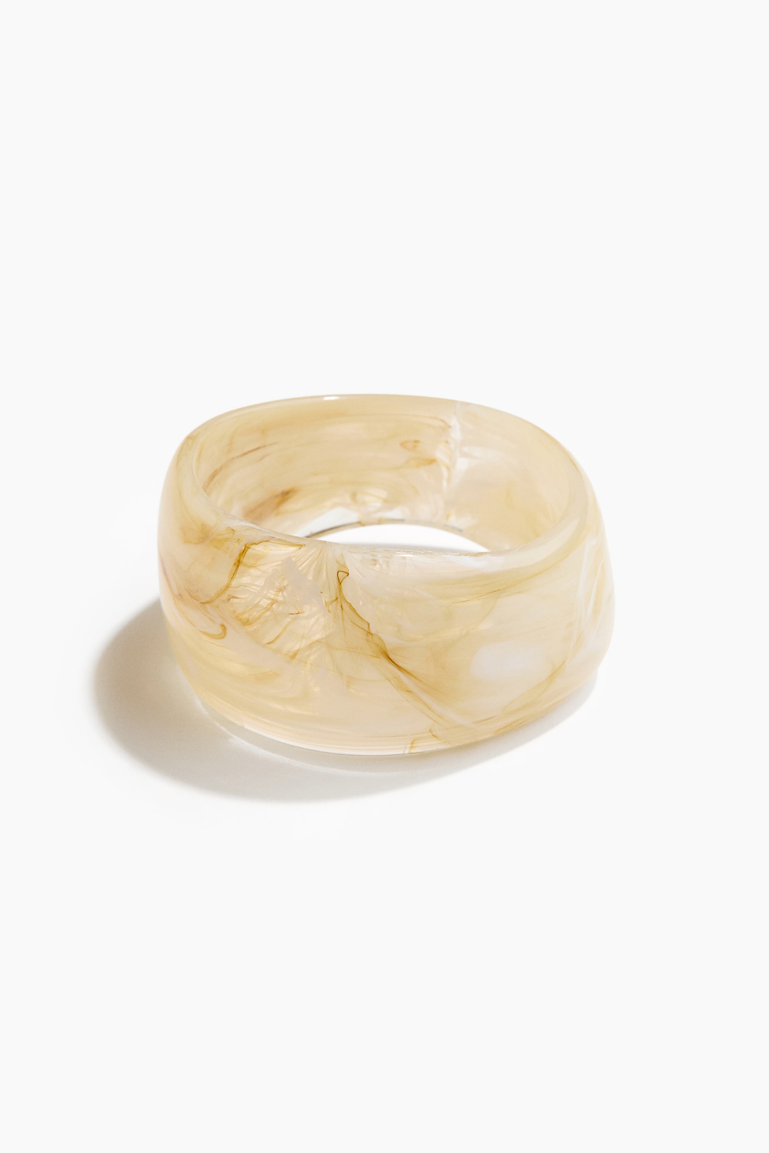 Chunky armband - Crèmevit/Marmorerad - 1