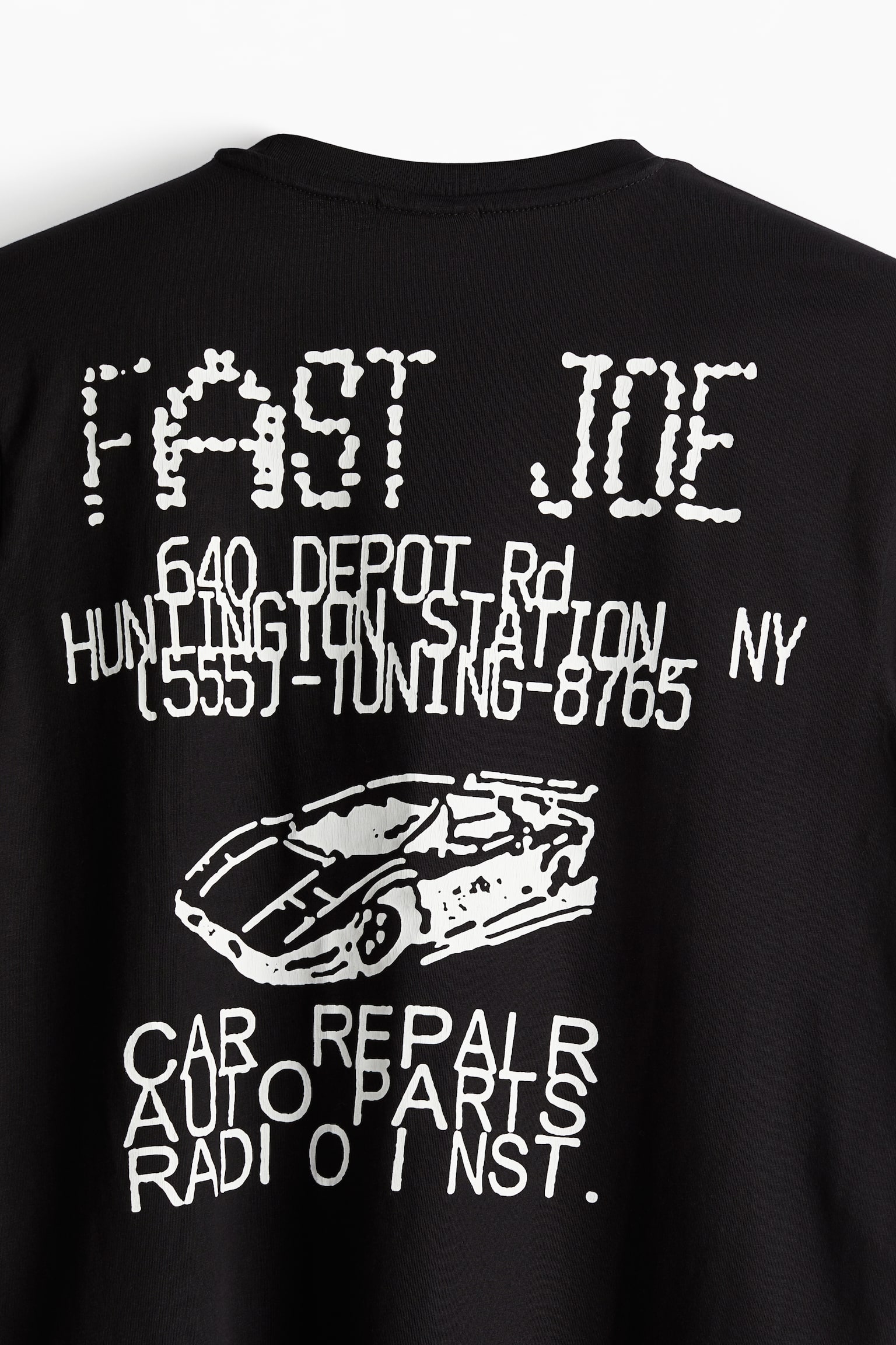 Regular Fit Printed T-shirt - Black/Car - 6