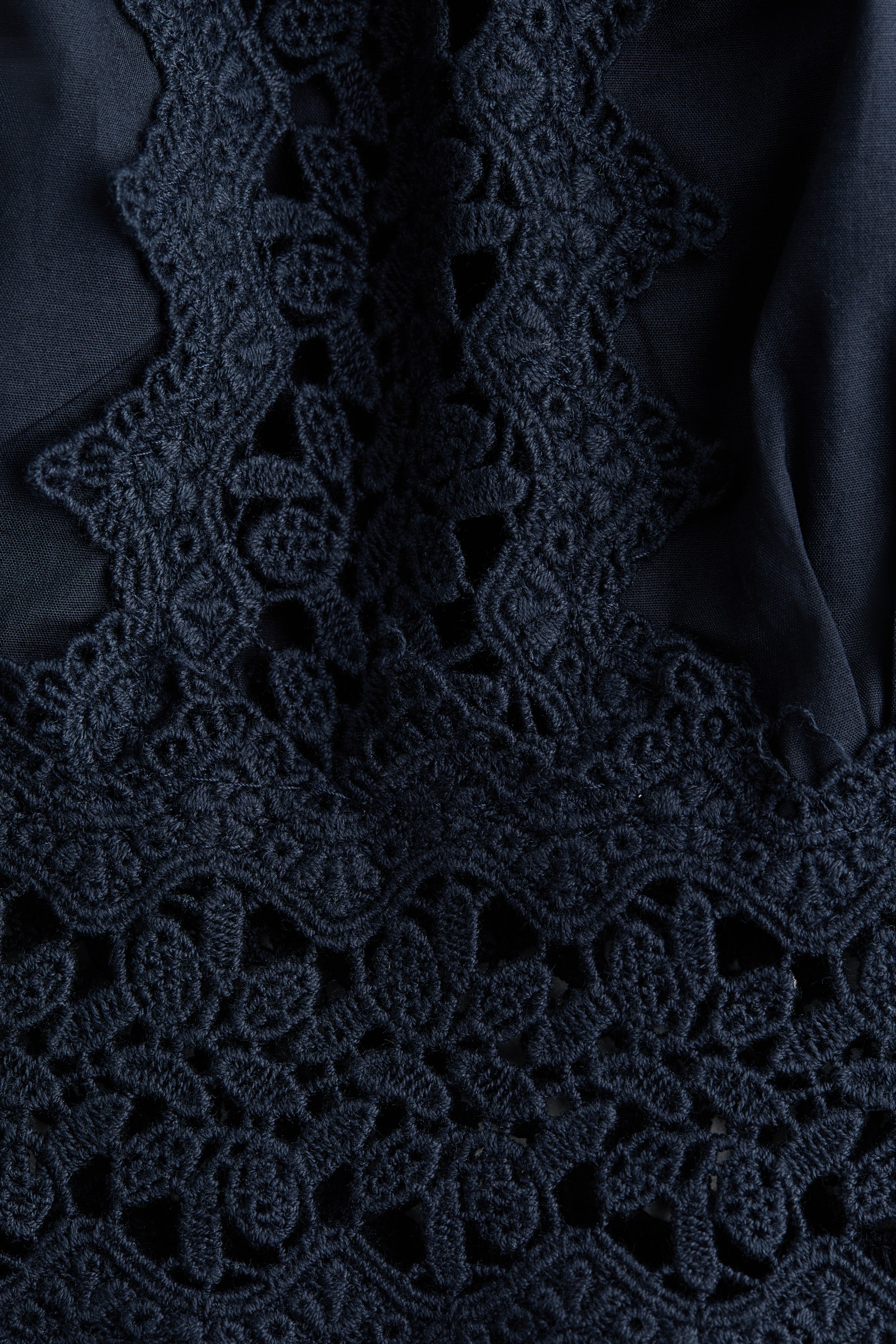 Lace-Detail Cotton Romper