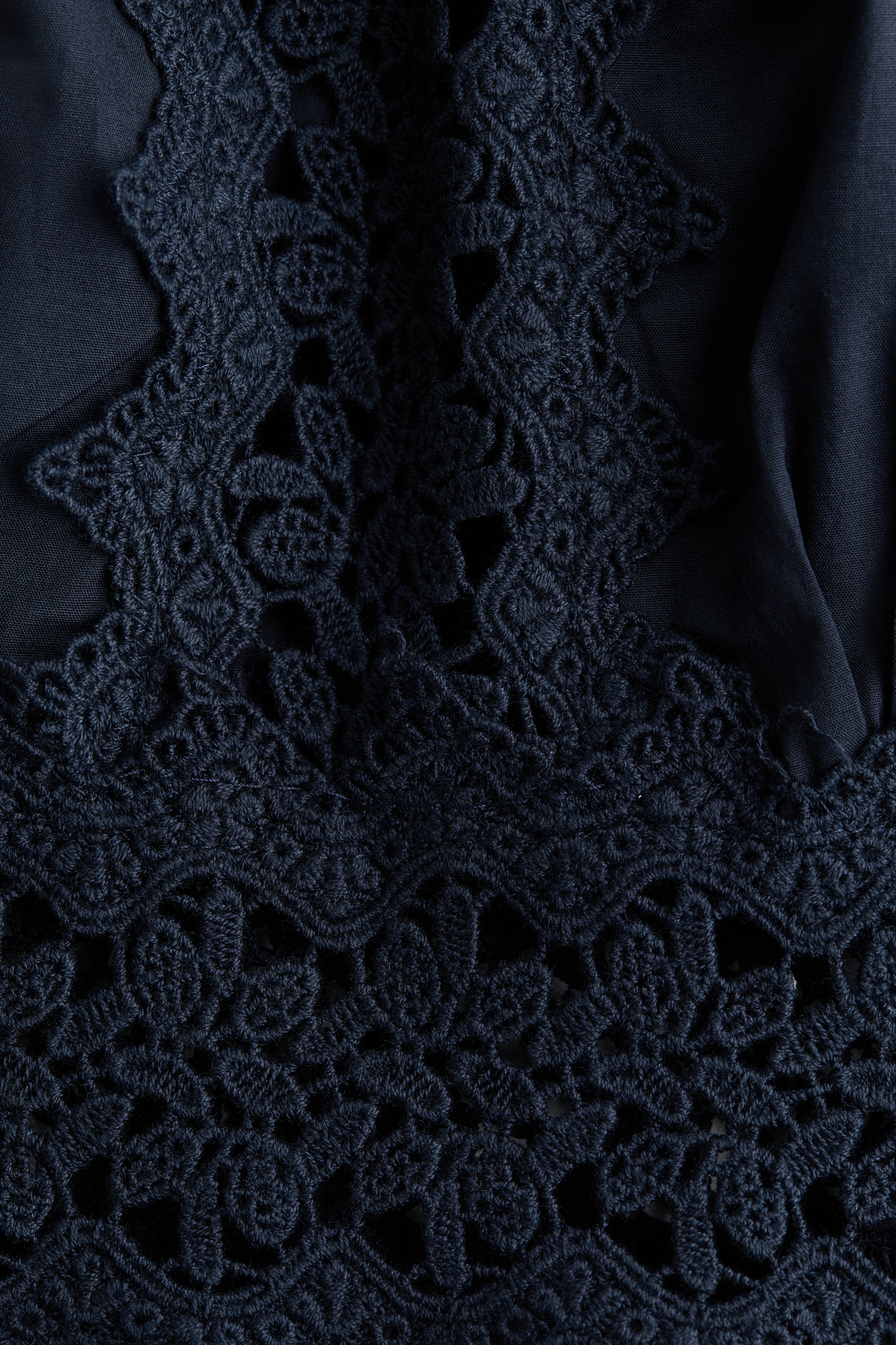 Lace-Detail Cotton Romper